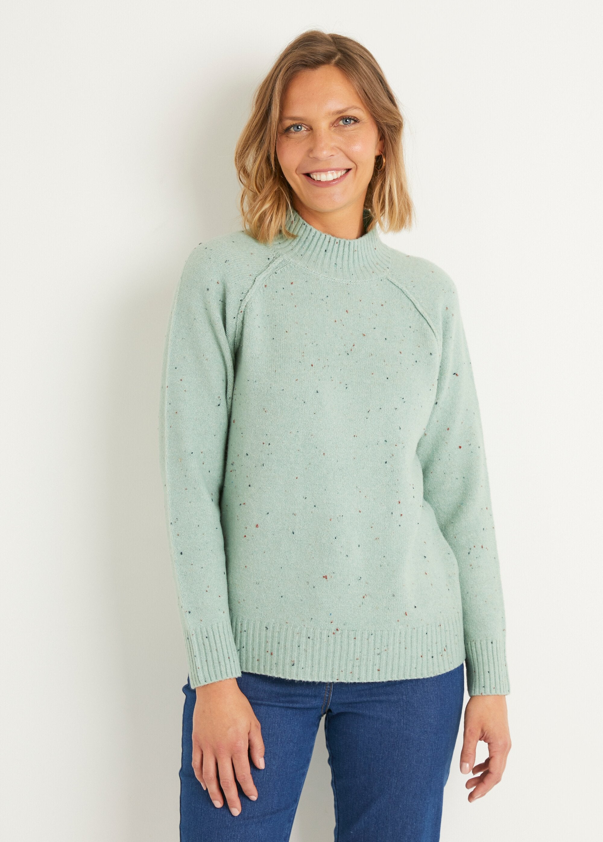 Caldo_maglione_raglan_con_colletto_maculato_Vert_FA1_slim