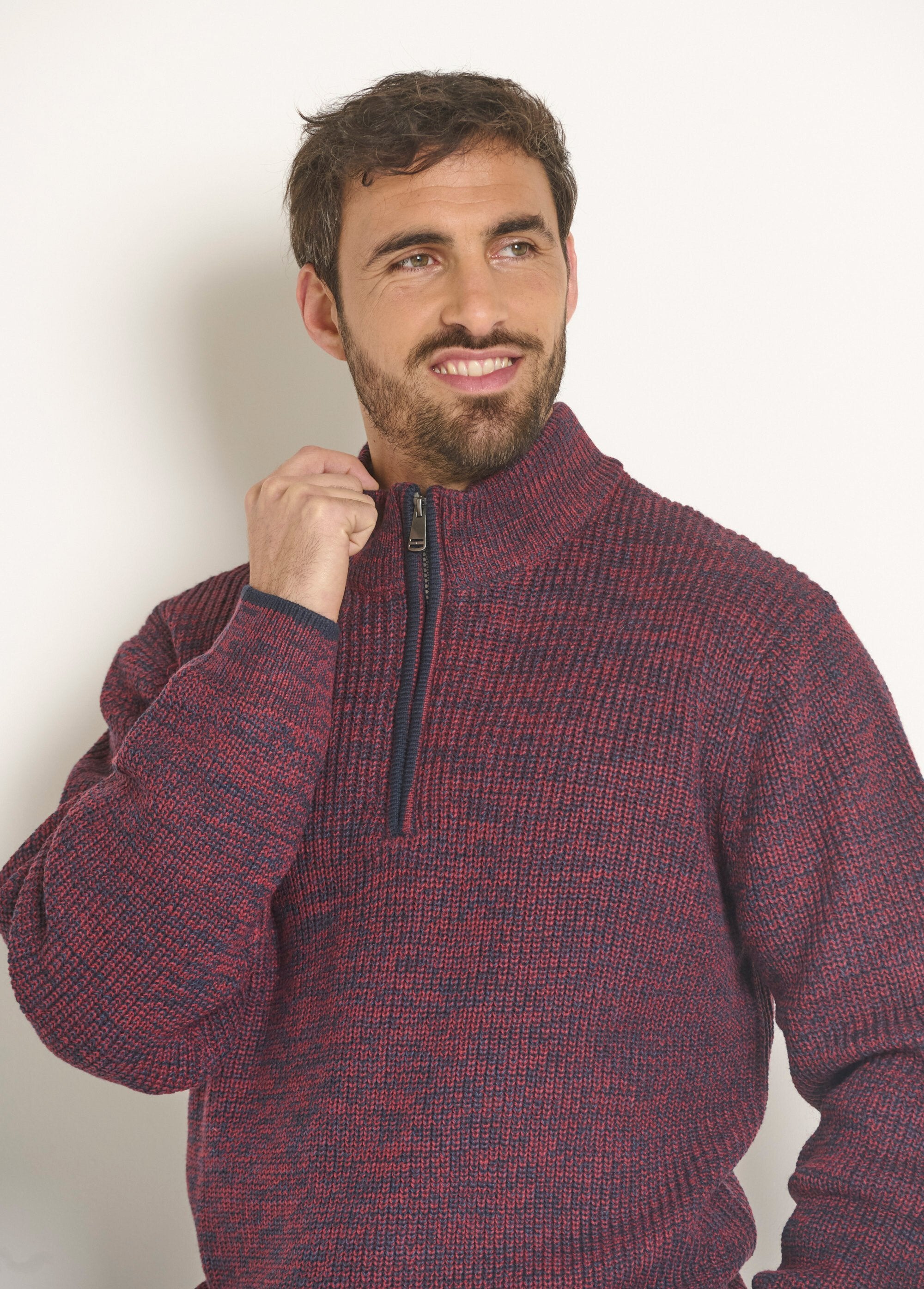 Caldo_maglione_in_lana_screziata_con_collo_da_camionista_Bordeaux_DE1_slim