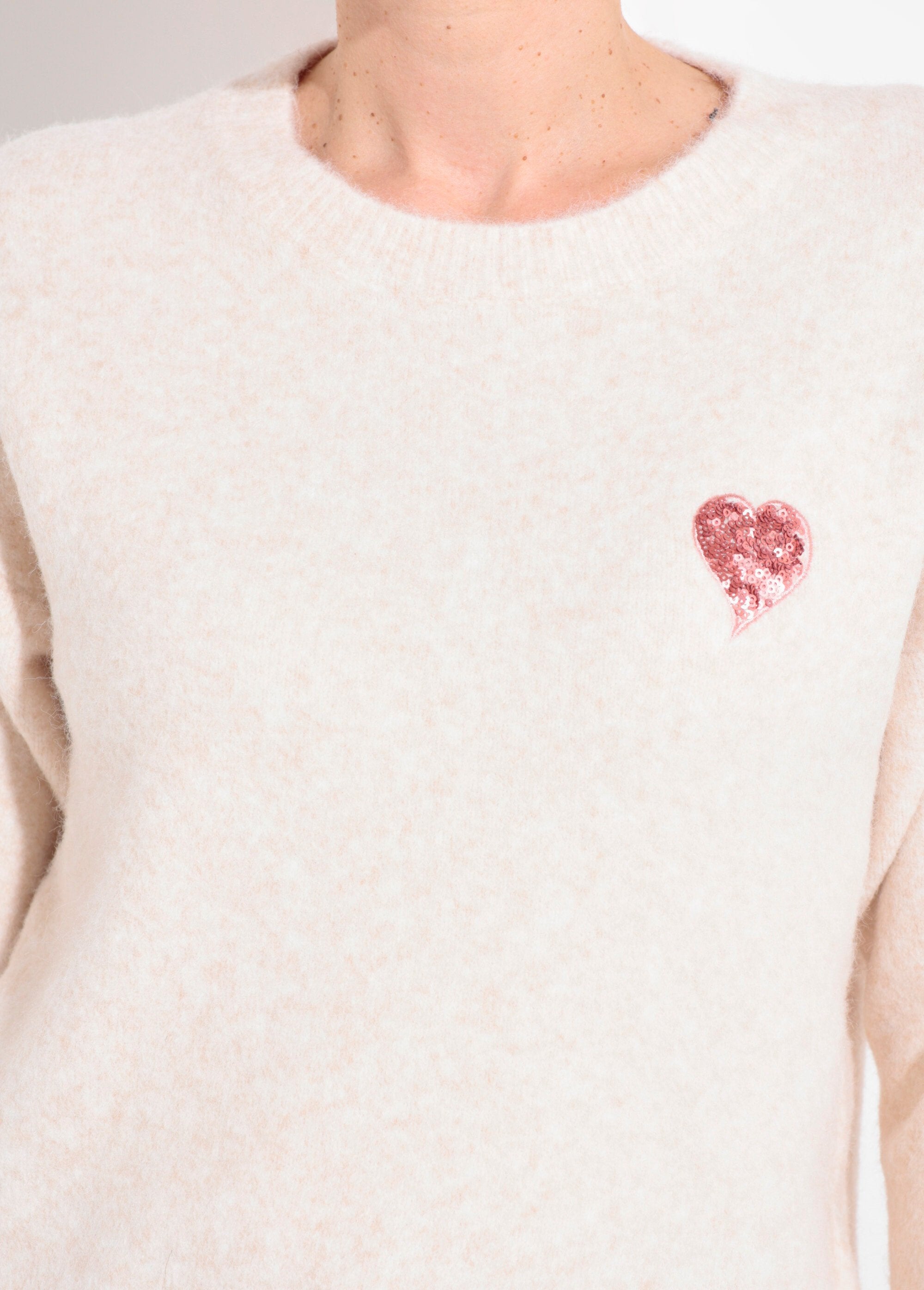 Maglia_con_scollo_rotondo_e_dettaglio_in_paillettes_Beige_clair_DE1_slim