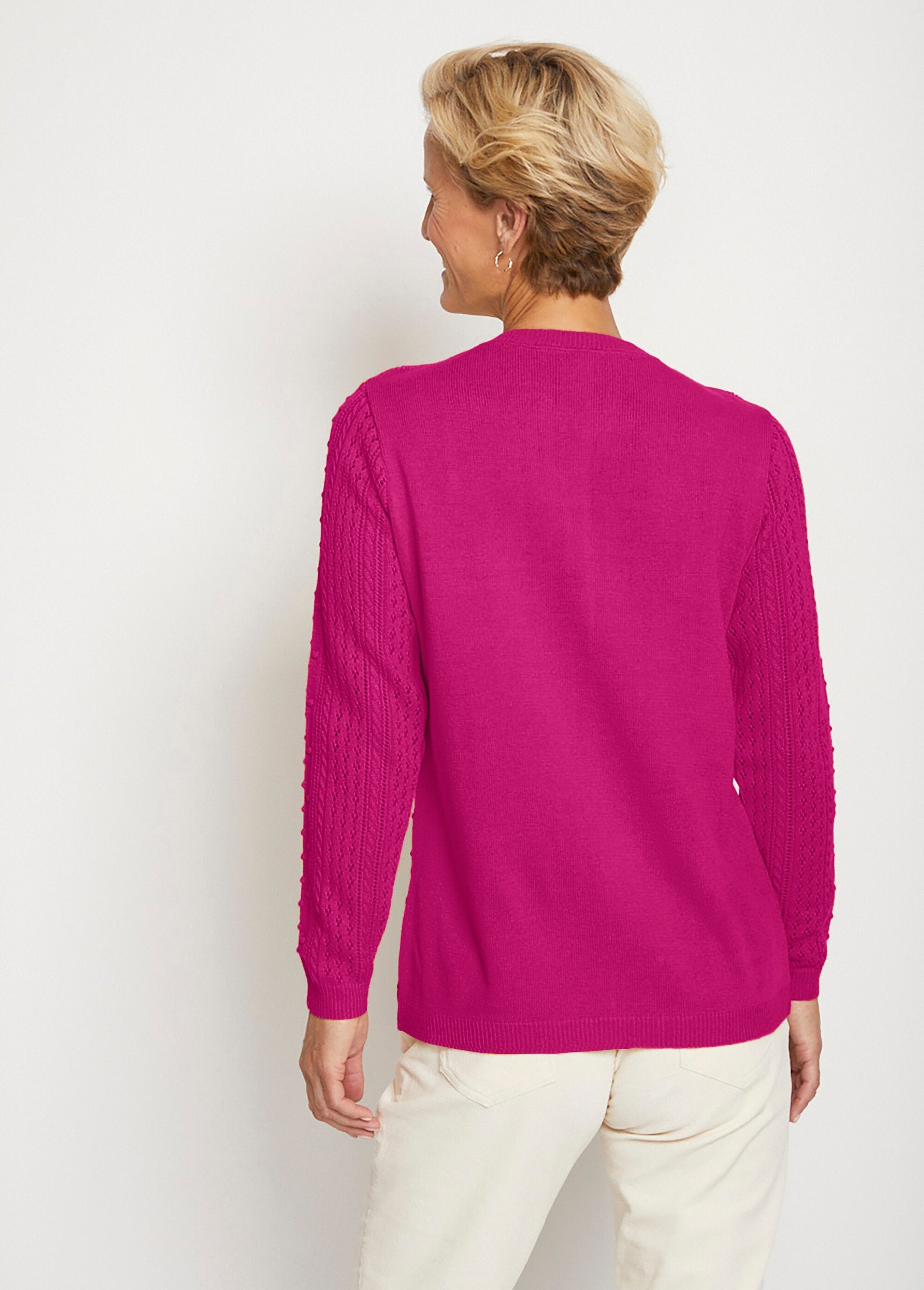 Maglia_traforata_con_scollo_rotondo_e_palline_Fucsia_DO1_slim