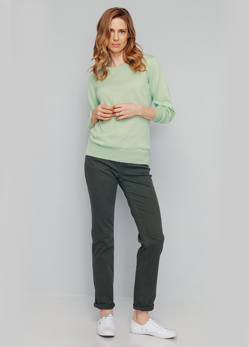 Maglia_a_maniche_lunghe_con_scollo_rotondo_in_lana_merino_Verde_Nilo_SF1_slim