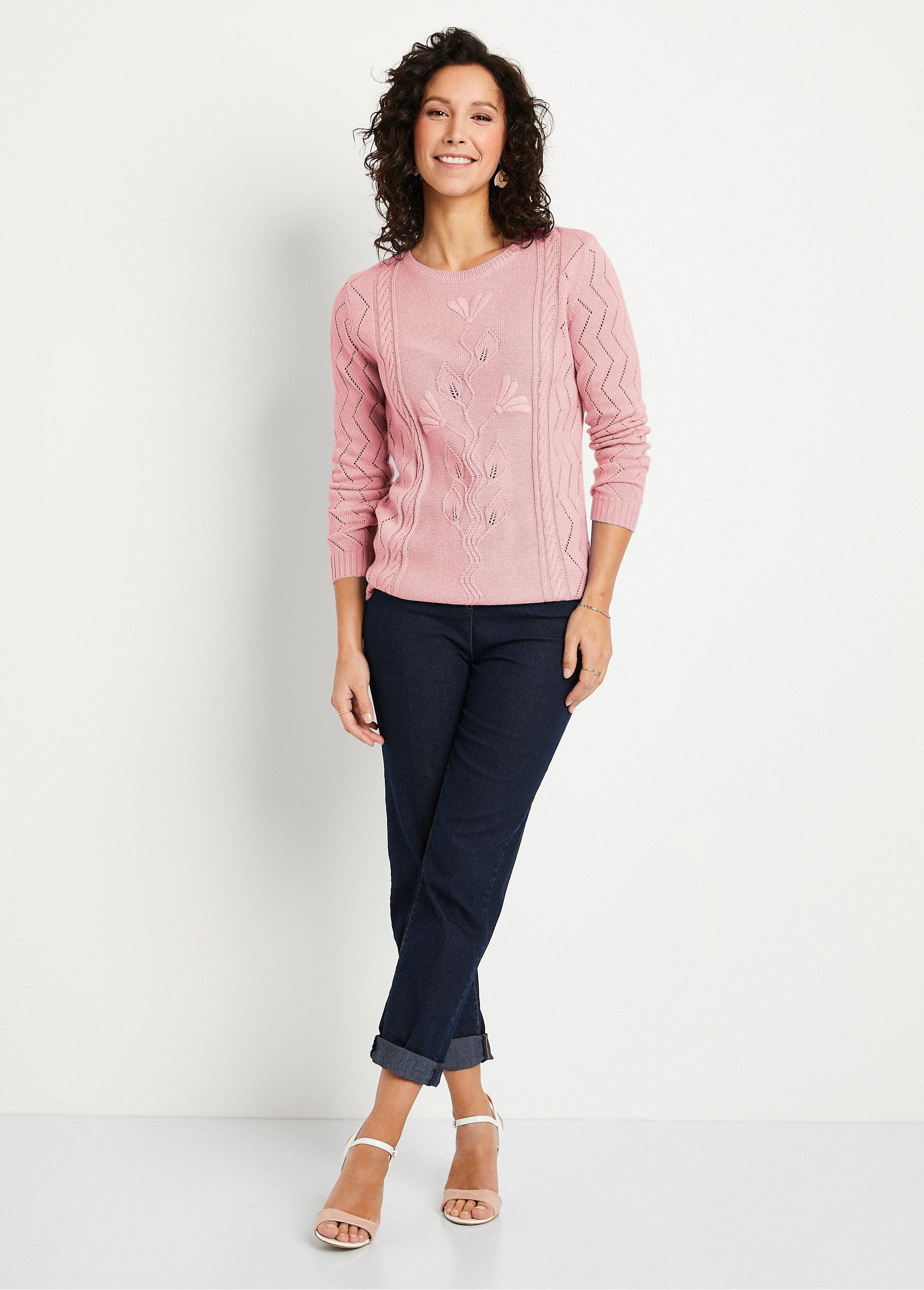 Maglione_cropped_in_maglia_a_cavo_ROSA_SF1_slim