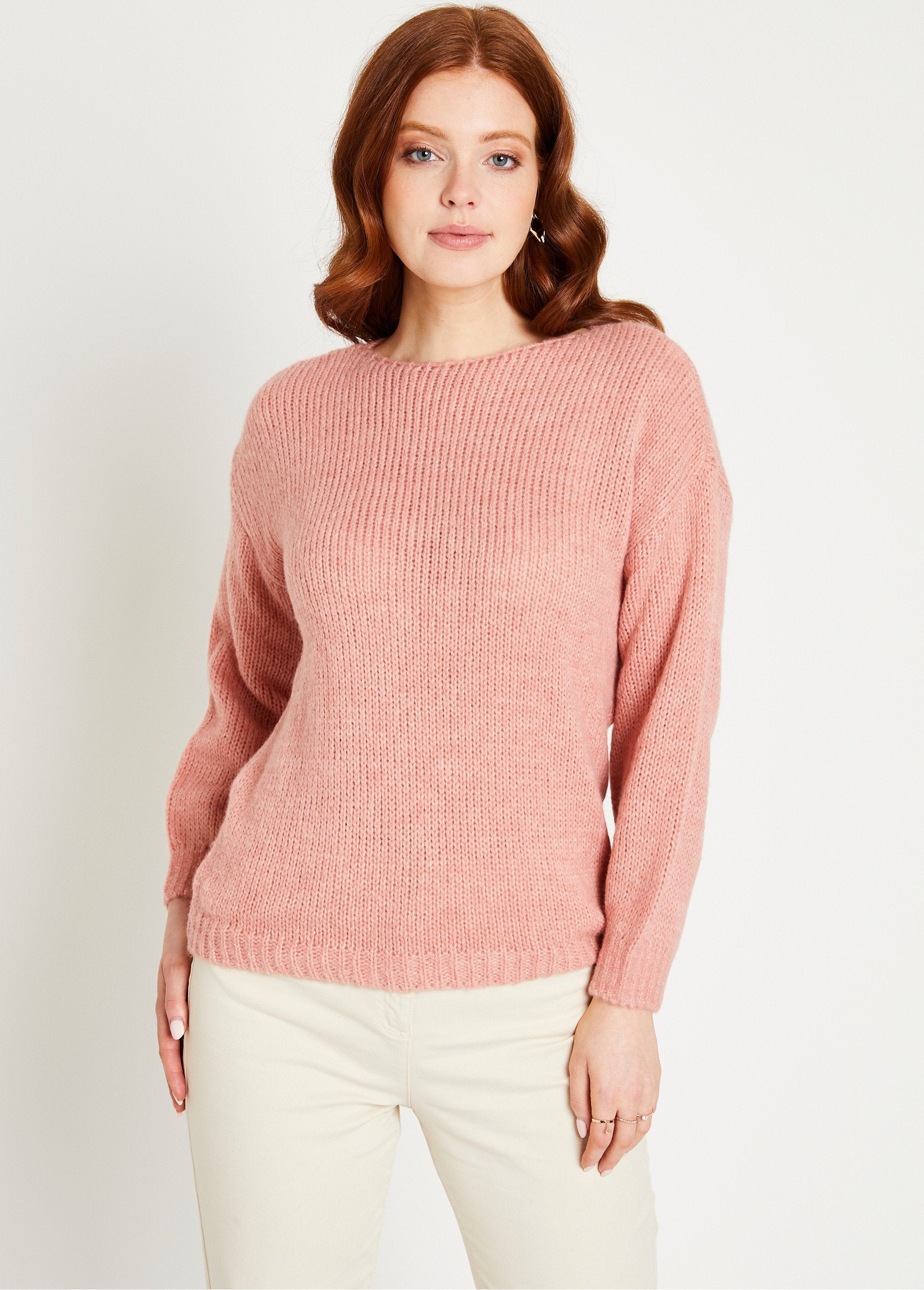 Maglia_con_scollo_rotondo_e_vestibilità_ampia_Rose_poudre_FA1_slim