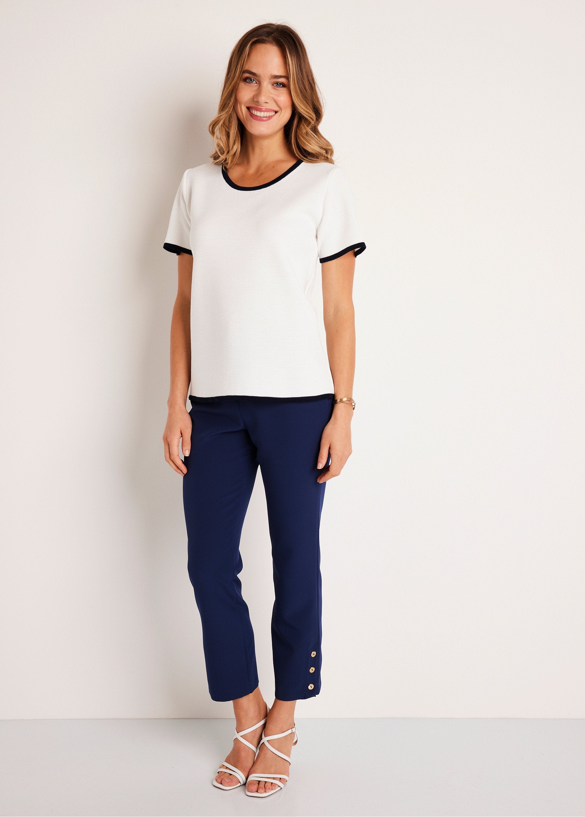 Maglia_a_maniche_corte_bicolore_Bianco_e_blu_scuro_SF1_slim
