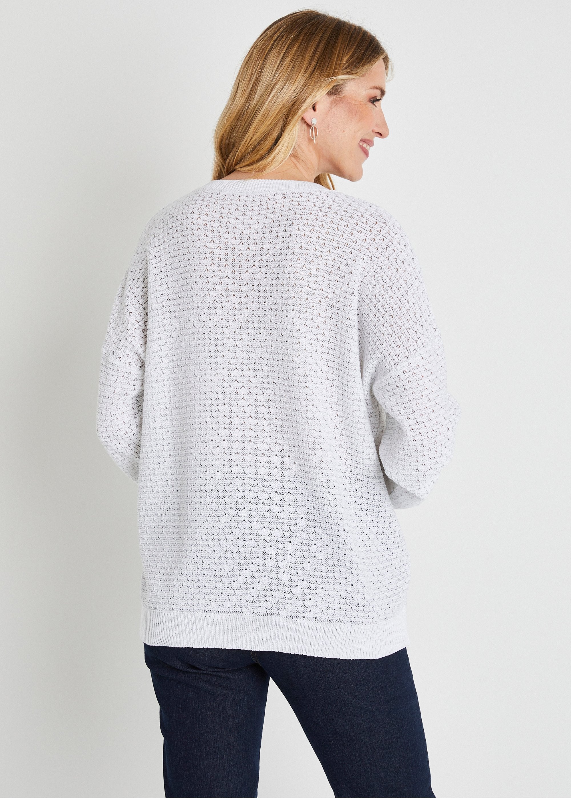 Pull_doux_brillant_mélange_coton_col_rond_Blanc_DO1_slim