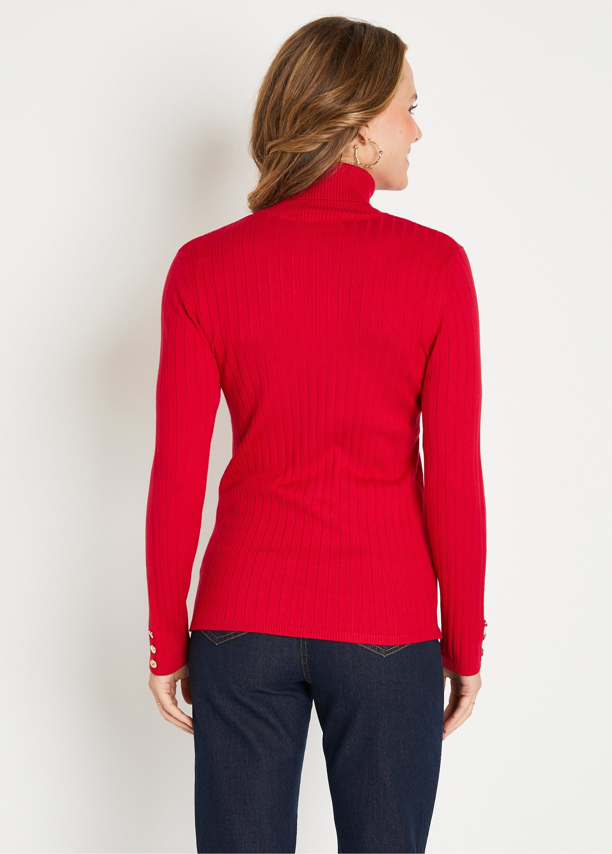 Maglia_dolcevita_corta_a_coste_morbide_con_nervature_piatte_Rouge_DO1_slim