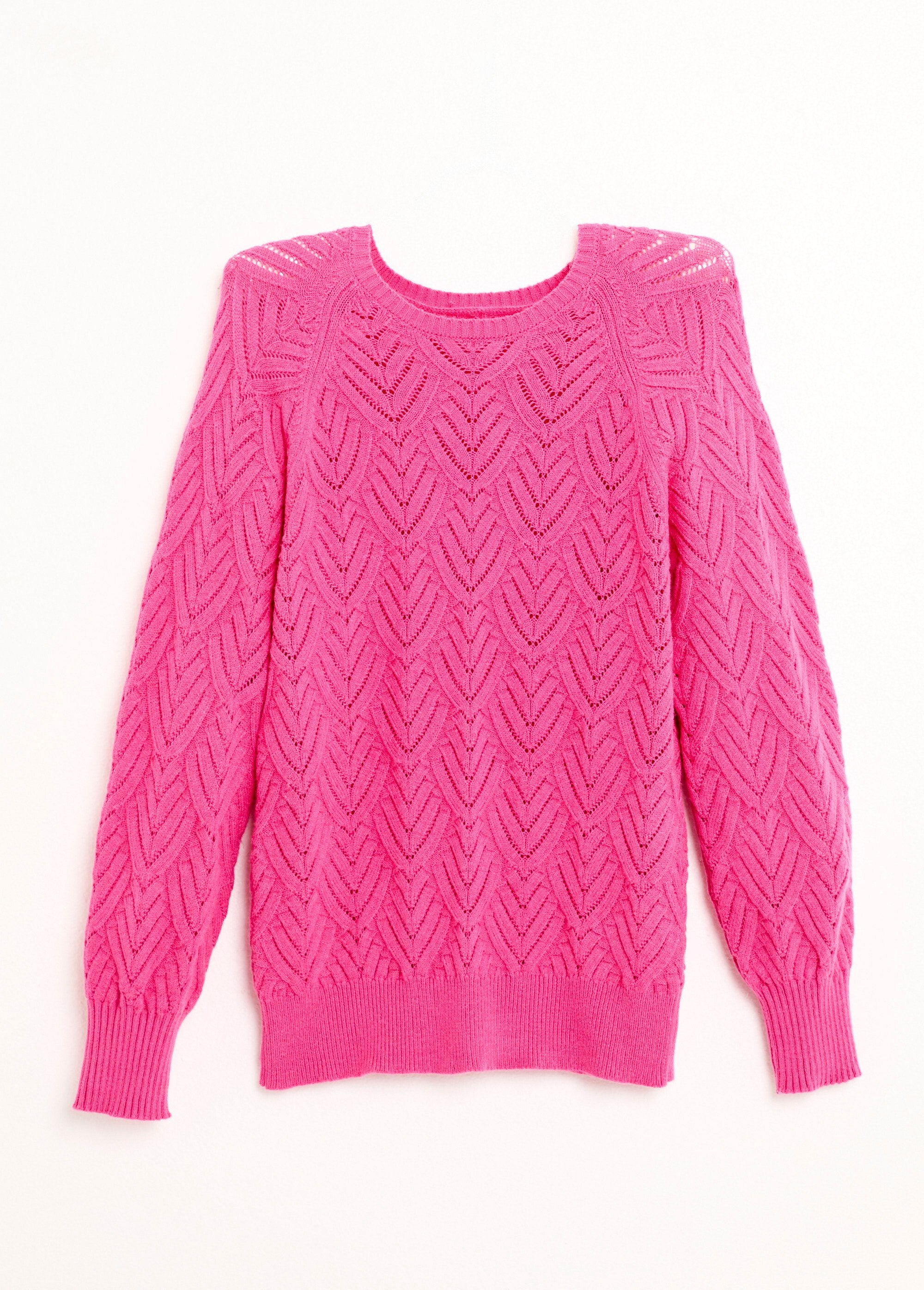 Morbido_maglione_corto_tinta_unita_con_scollo_rotondo_Rose_AP1_slim