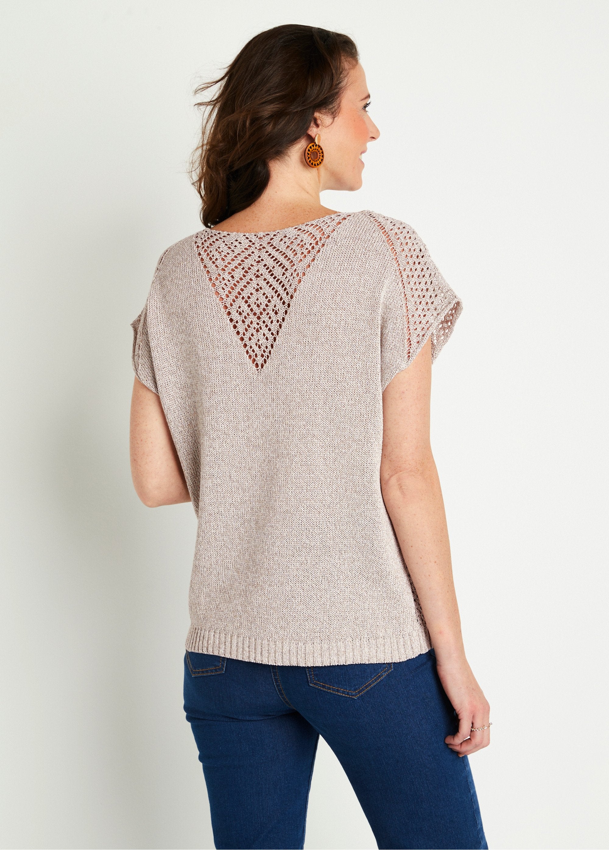 Maglia_sottile_traforata,_maniche_corte_Grigio_DO1_slim