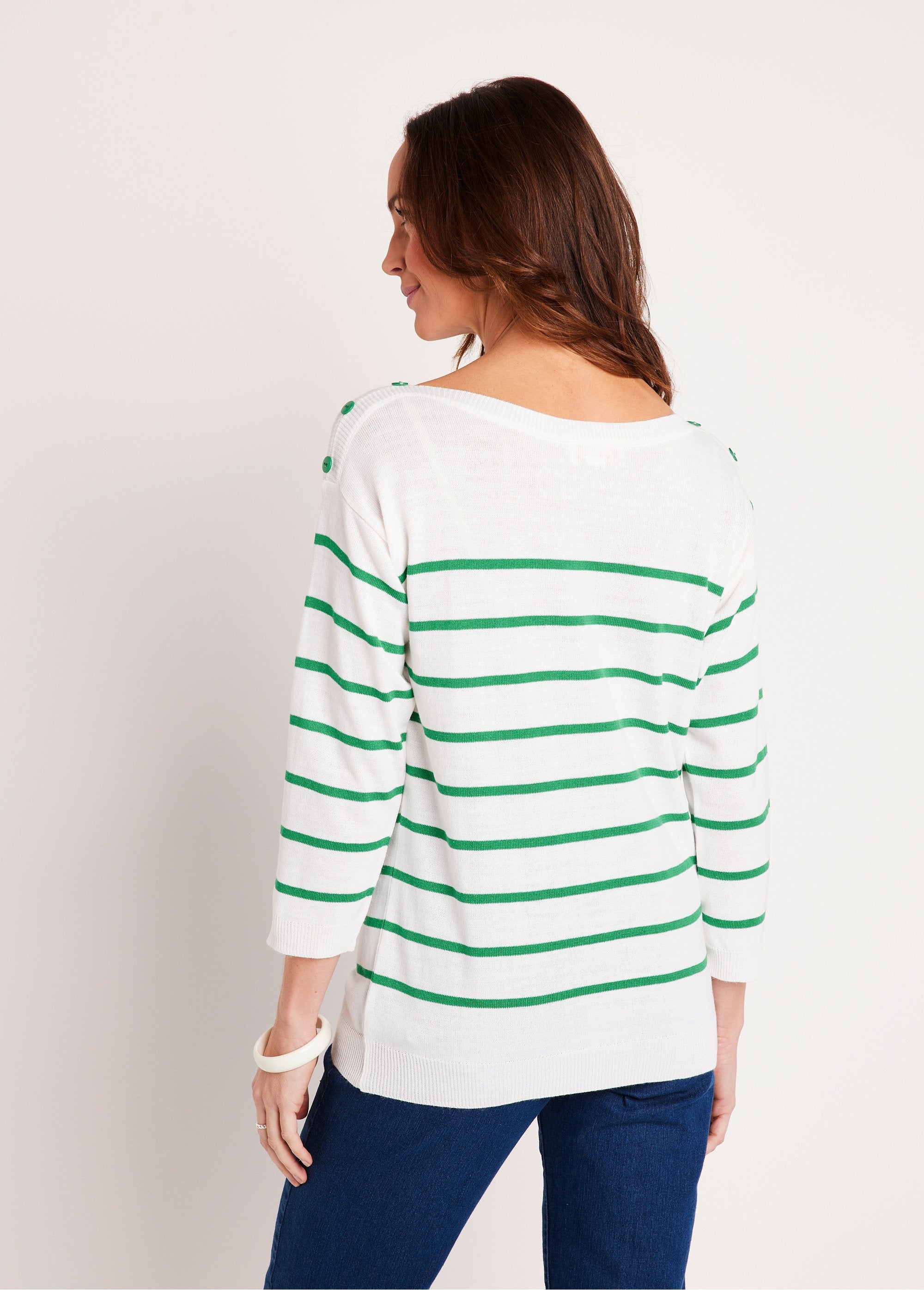 Maglia_a_righe_sottili_Bianco_e_verde_DO1_slim