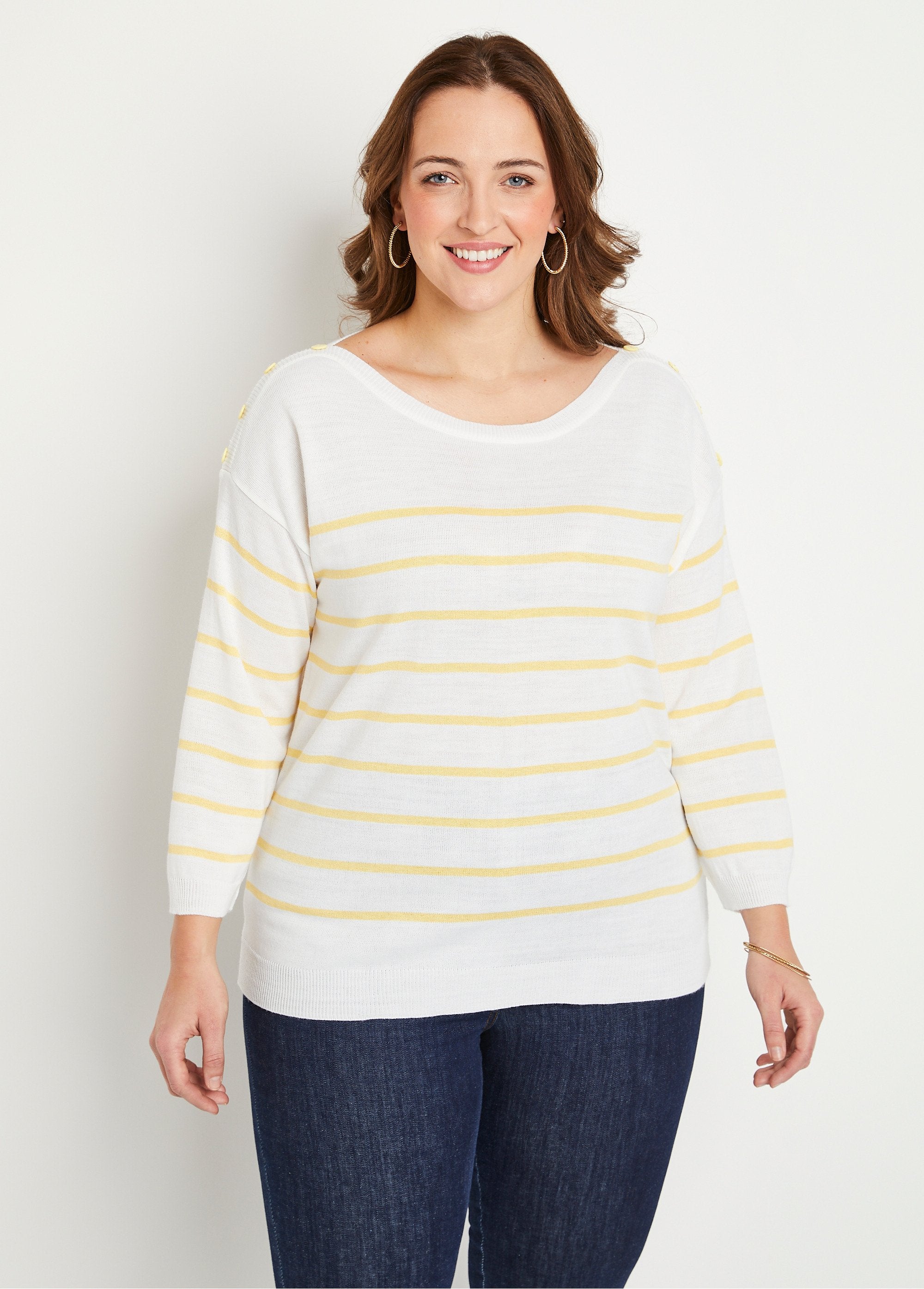 Maglia_a_righe_sottili_Bianco_e_vaniglia_FA1_curvy