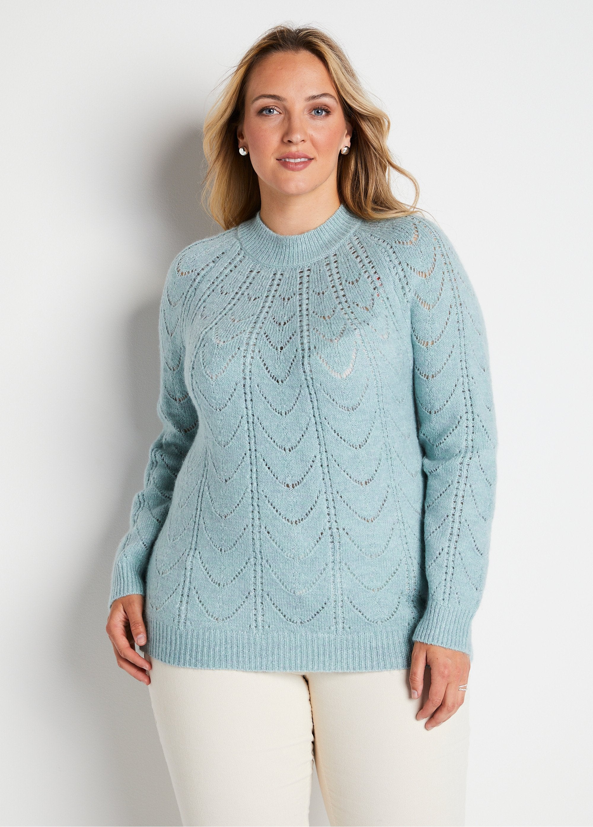 Maglia_girocollo_in_maglia_screziata_traforata_Acqua_FA1_curvy