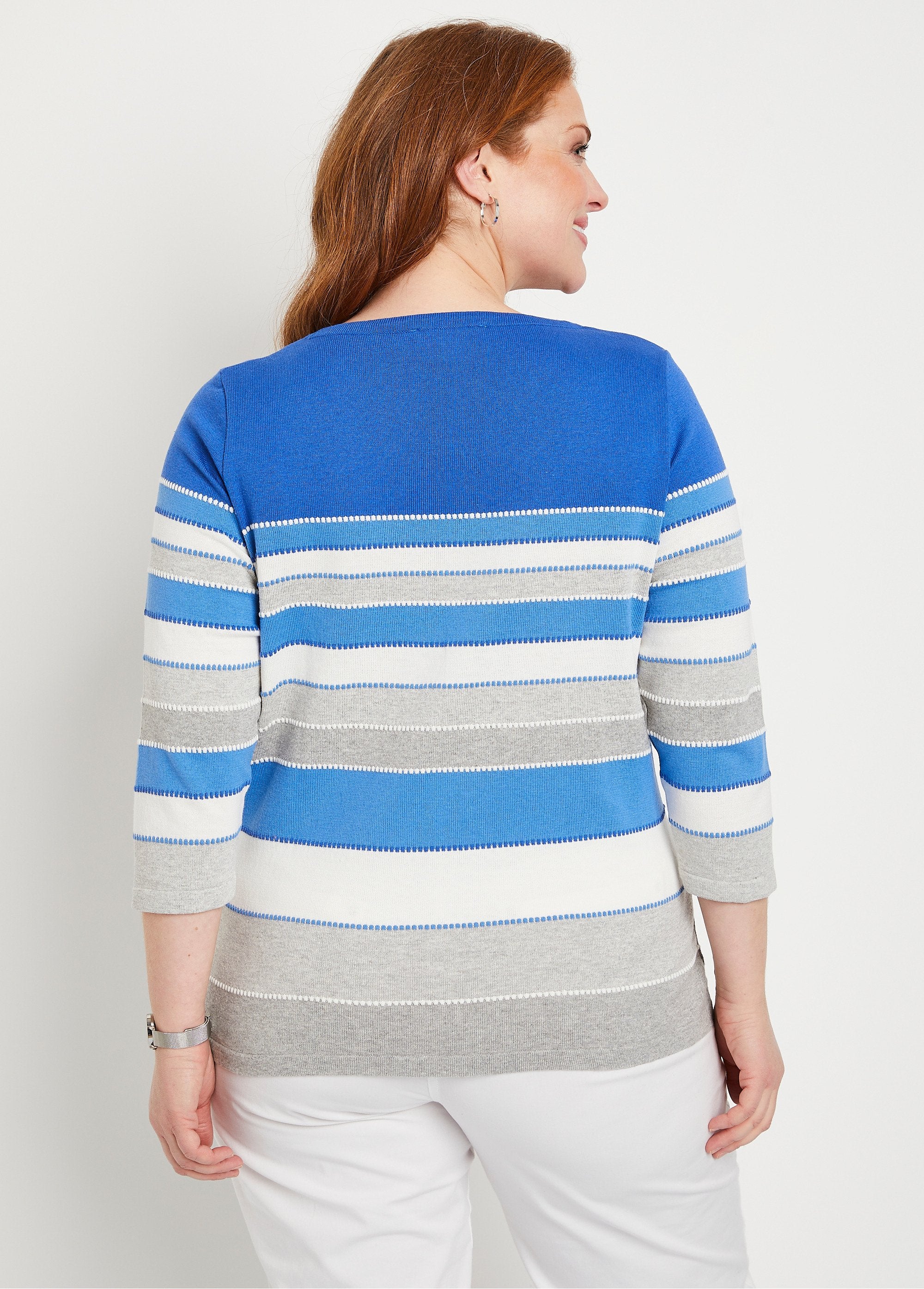 Maglione_in_maglia_jacquard_Striscia_blu_DO1_curvy