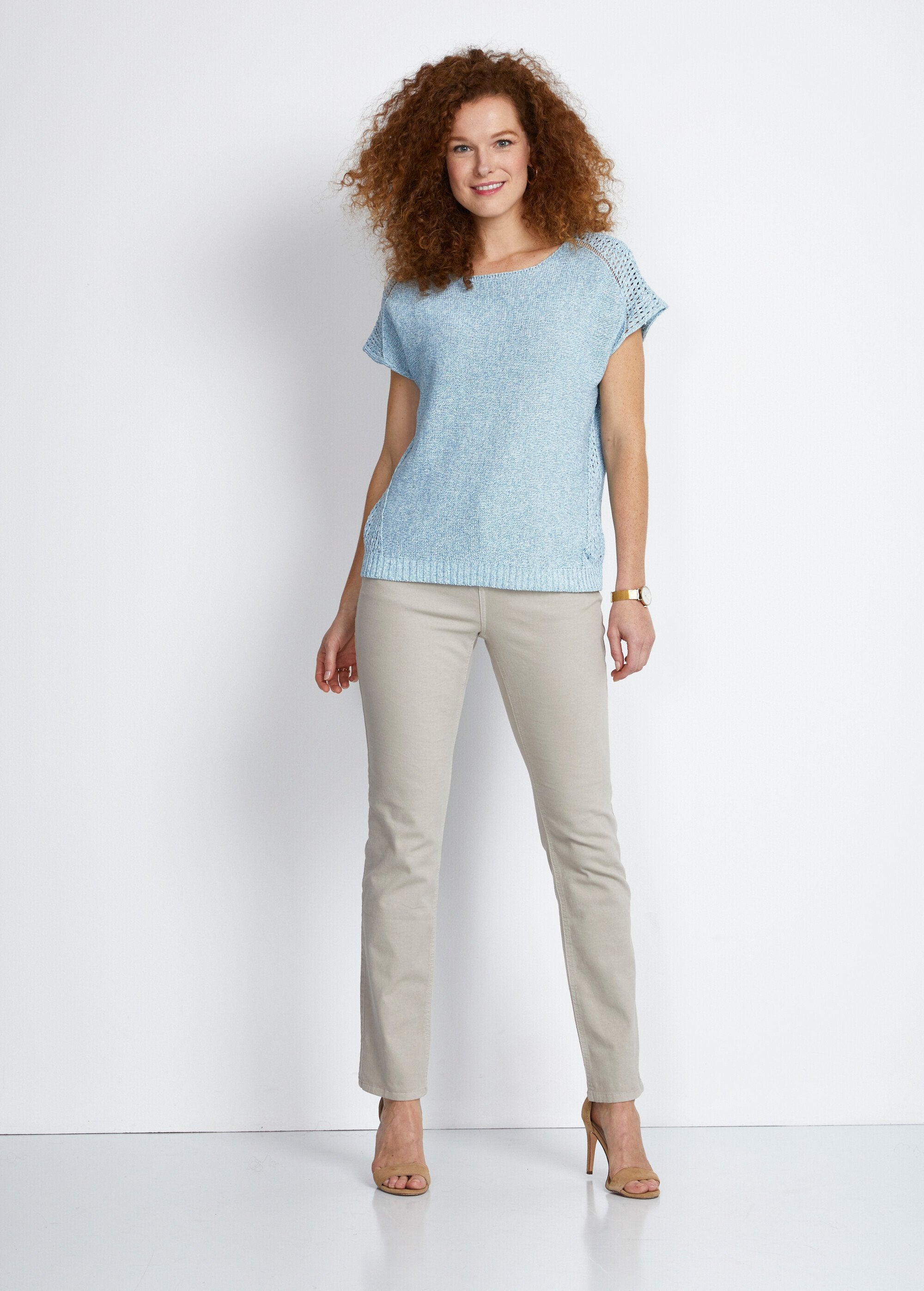 Maglia_sottile_traforata,_maniche_corte_Blu_SF1_slim