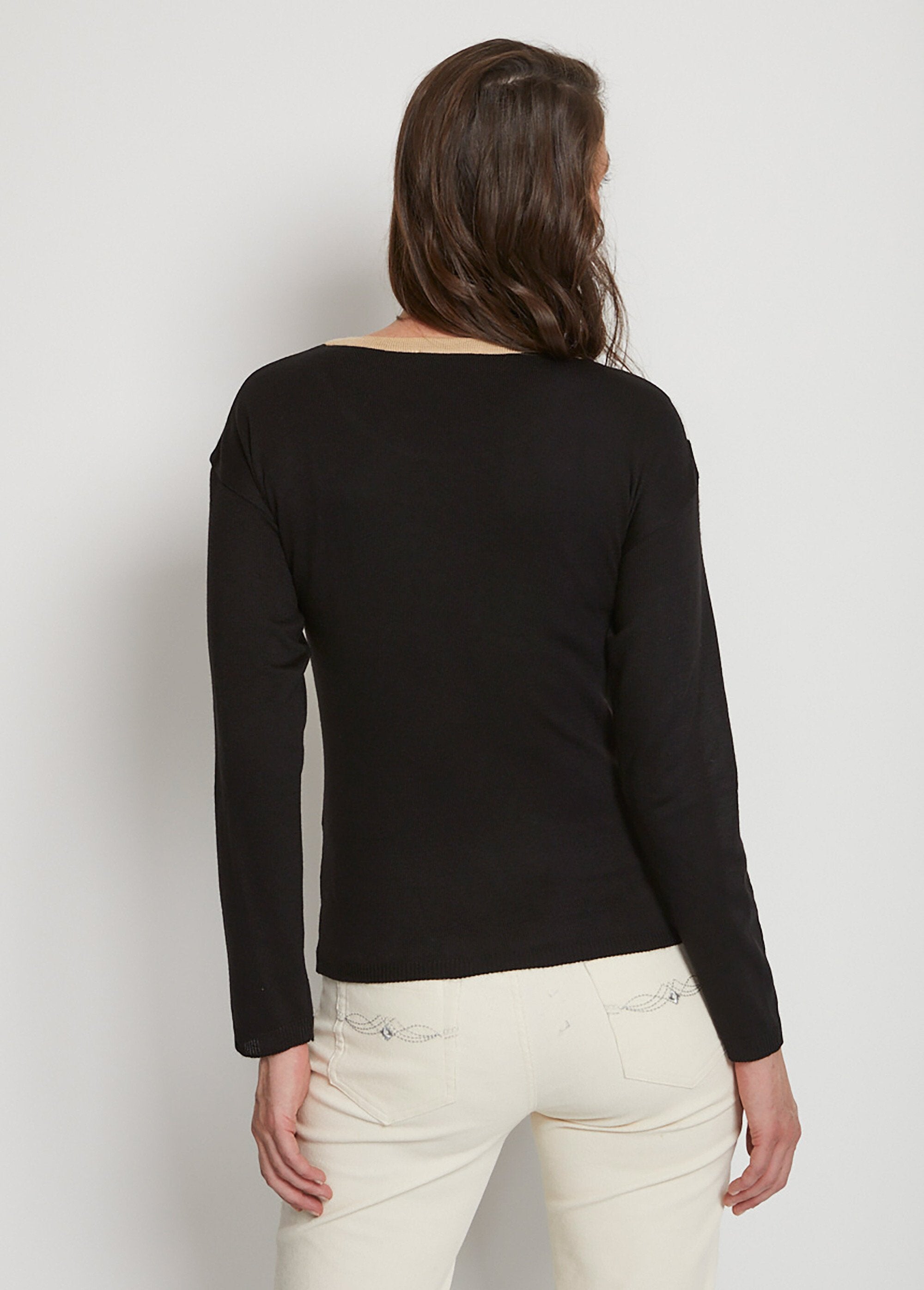 Maglia_jacquard_con_scollo_rotondo_Nero_e_beige_DO1_slim