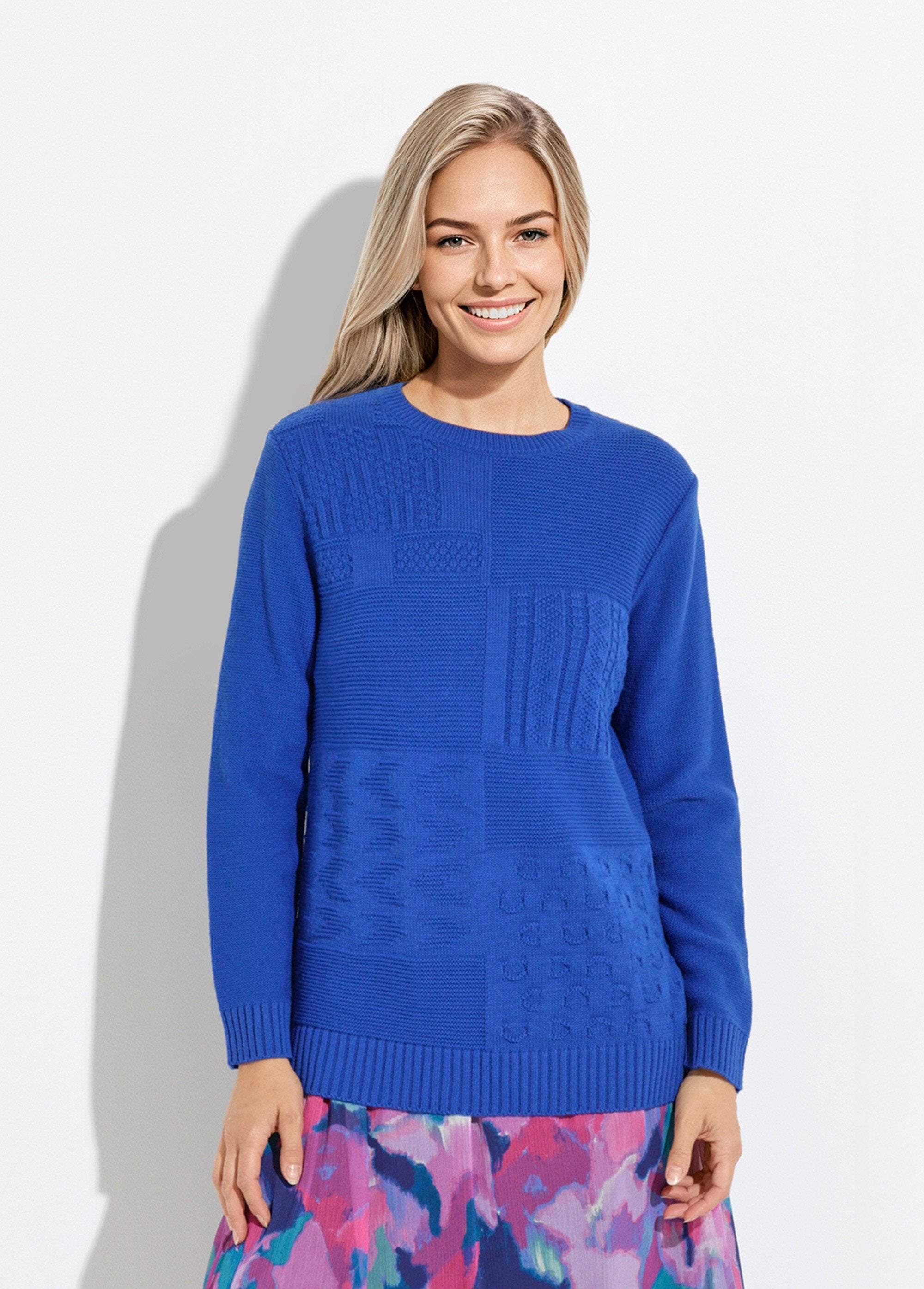 Maglia_a_tunica_con_maniche_lunghe_e_scollo_rotondo_Bleu_FA1_slim