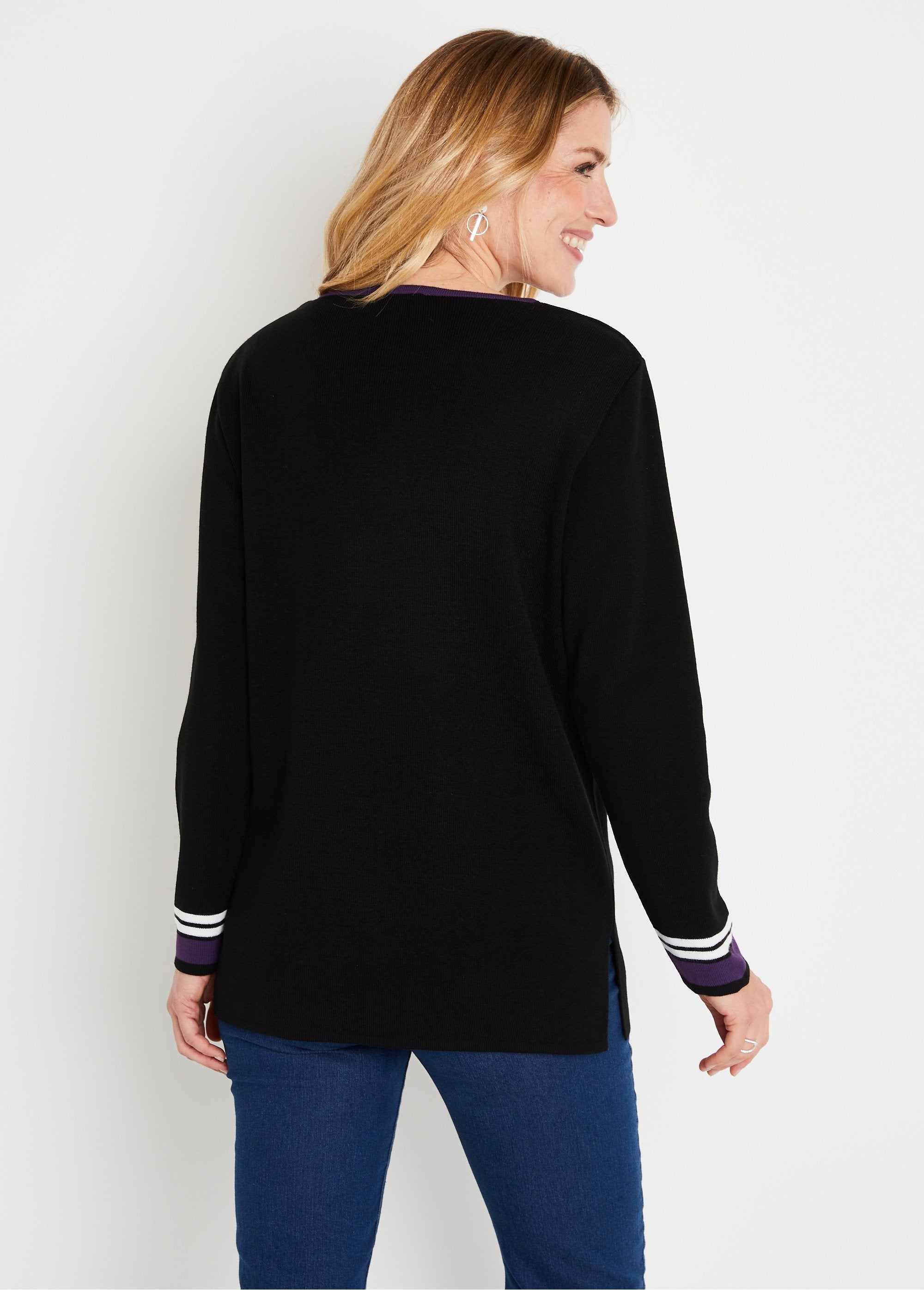 Pull-tunique_long_jacquard_graphique_color_block_Noir_et_prune_DO1_slim