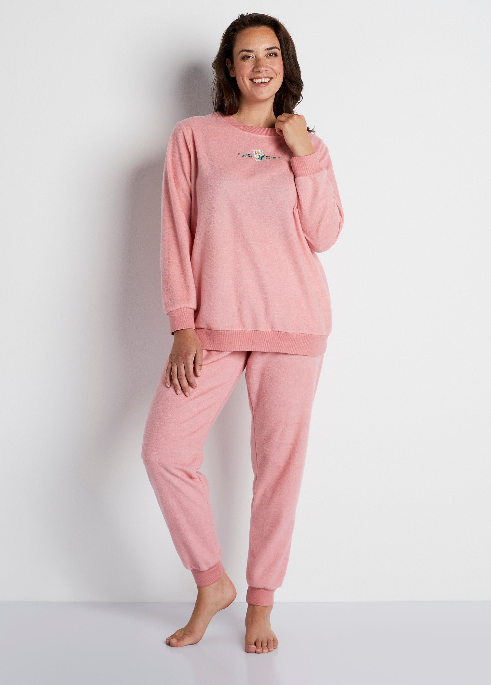 Pigiama_caldo_in_shortelle®_Rosa_antico_FA1_curvy