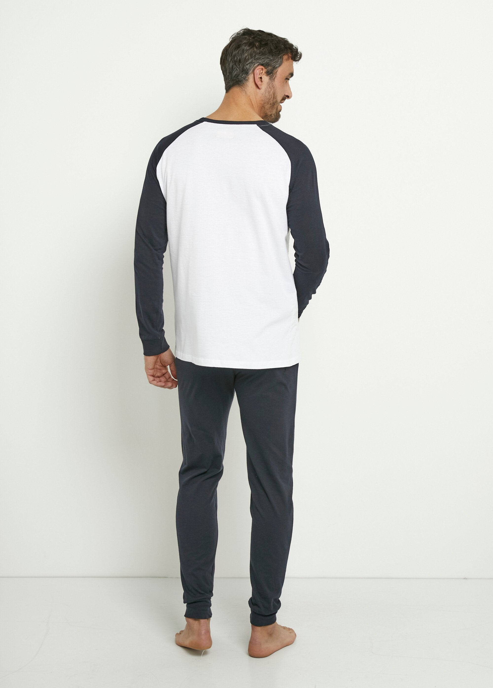 Pyjama_long_en_coton_logo_placé_Marine_DO1_slim