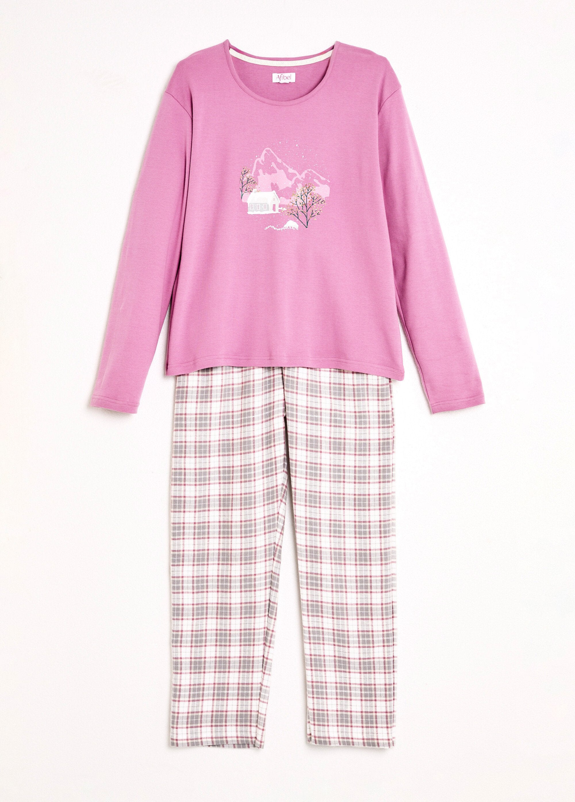 Pantalone_pigiama_caldo_in_flanella_di_cotone_a_quadri_Violine_AP1_slim