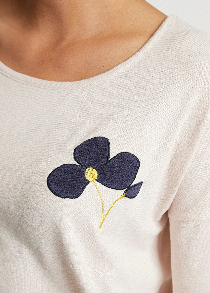 Pigiama_a_tinta_unita,_maniche_lunghe,_maglia_morbida_Petale_DE2_slim