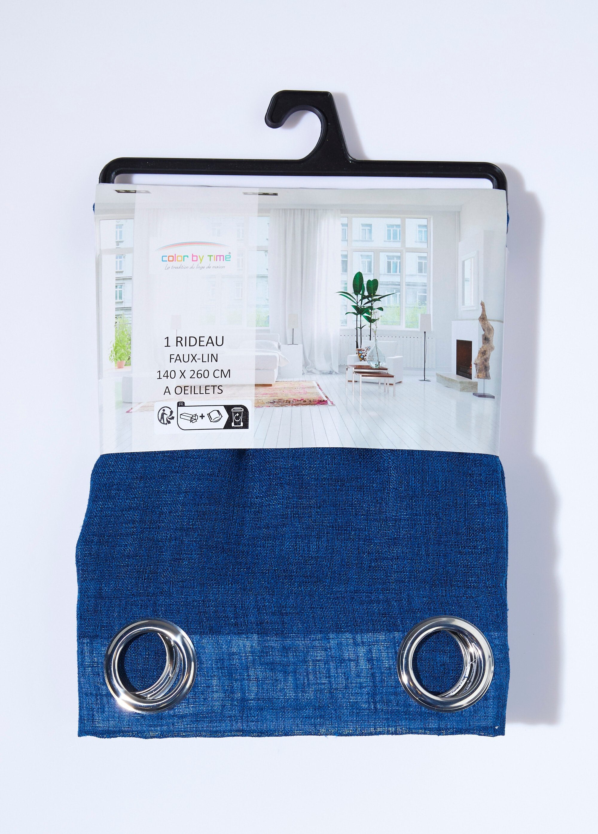 Tenda_a_1_pannello_con_occhielli,_trama_tipo_lino_Bleu_marine_DE2_slim