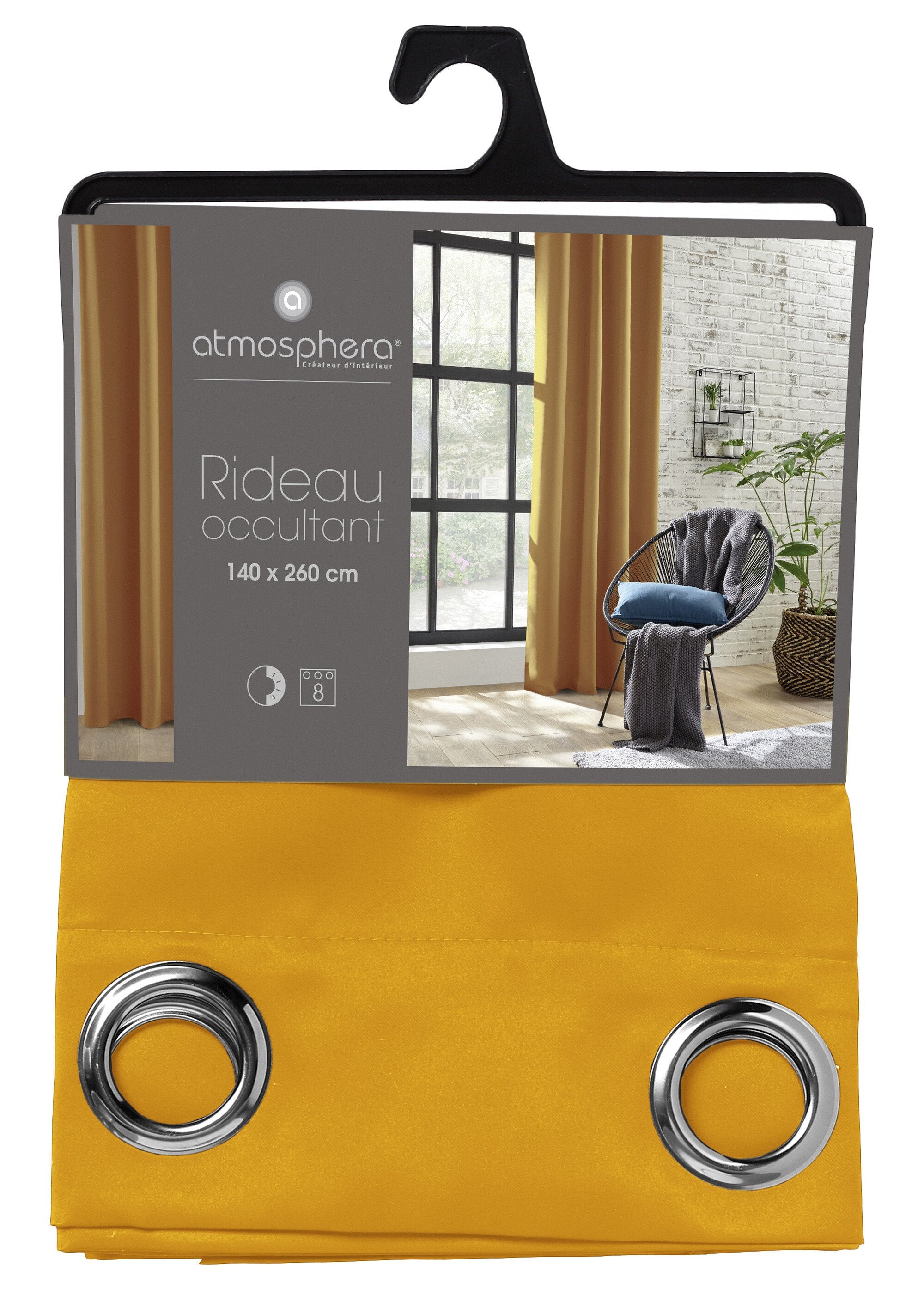 Tenda_oscurante_con_occhielli_in_metallo_140x260cm_Ocre_DE2_slim