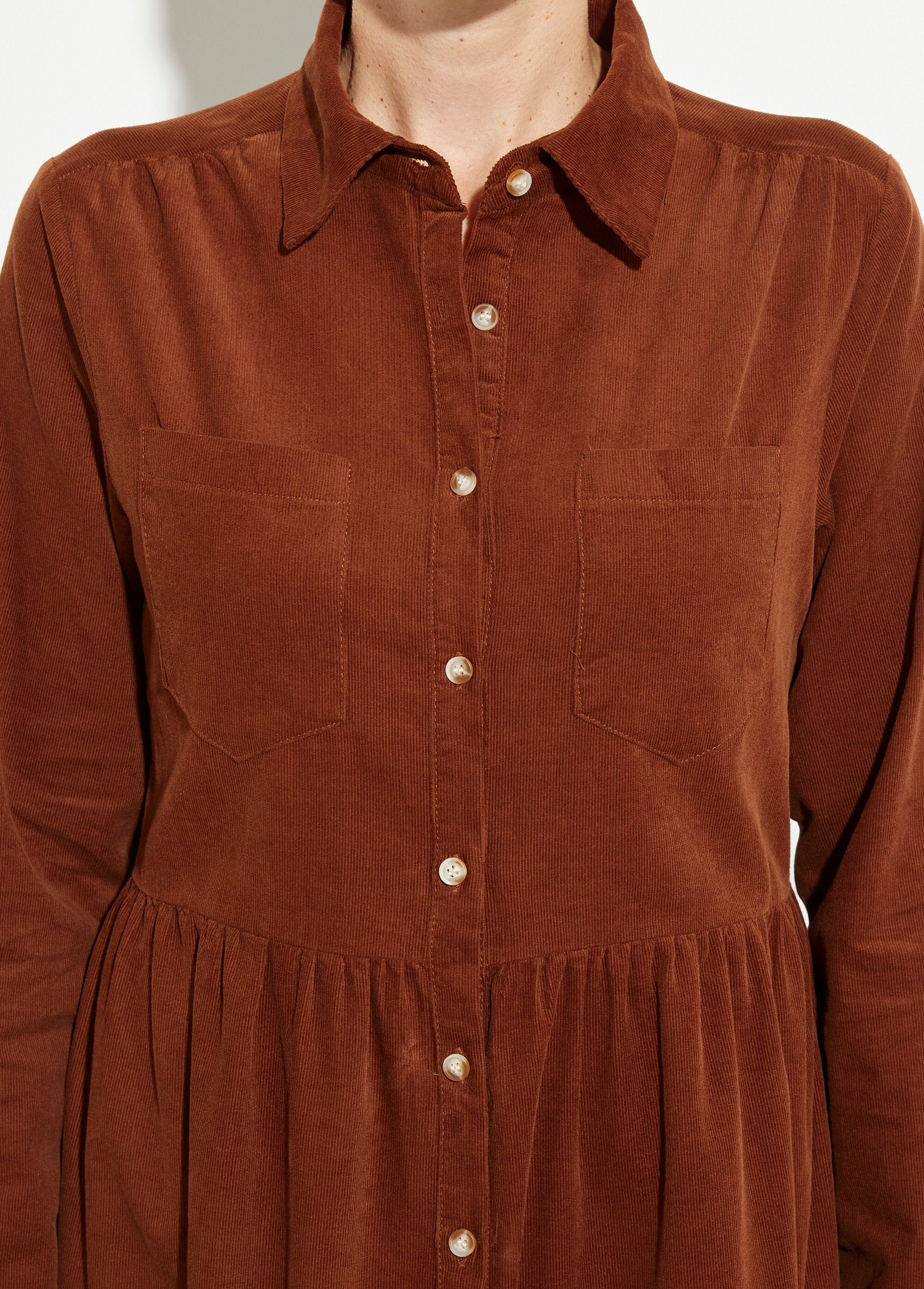 Abito_blusa_in_velluto_a_vita_plissettata_Marron_DE1_slim