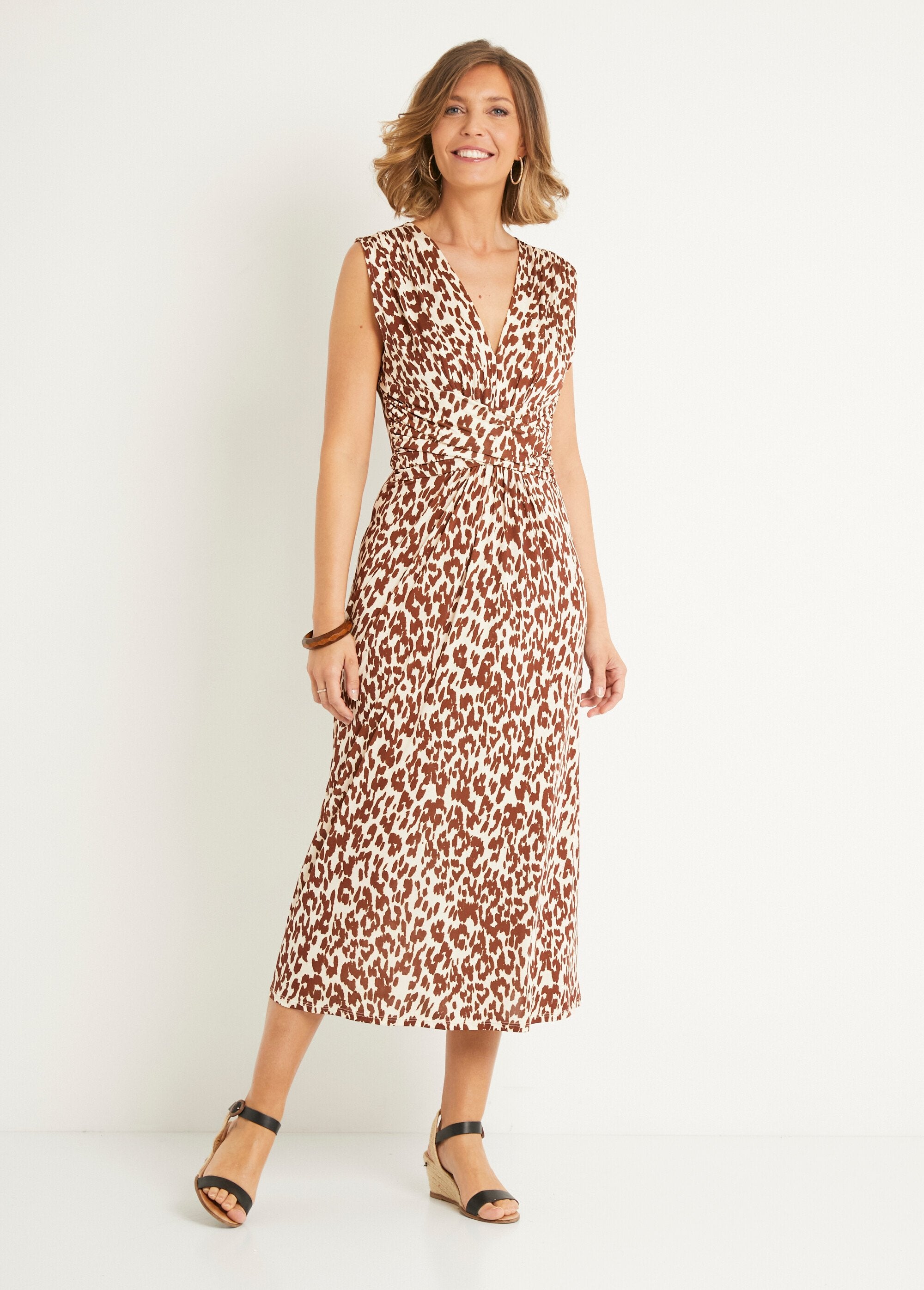 Maxi_abito_drappeggiato_con_stampa_animalier_Beige_leopard_FA1_slim