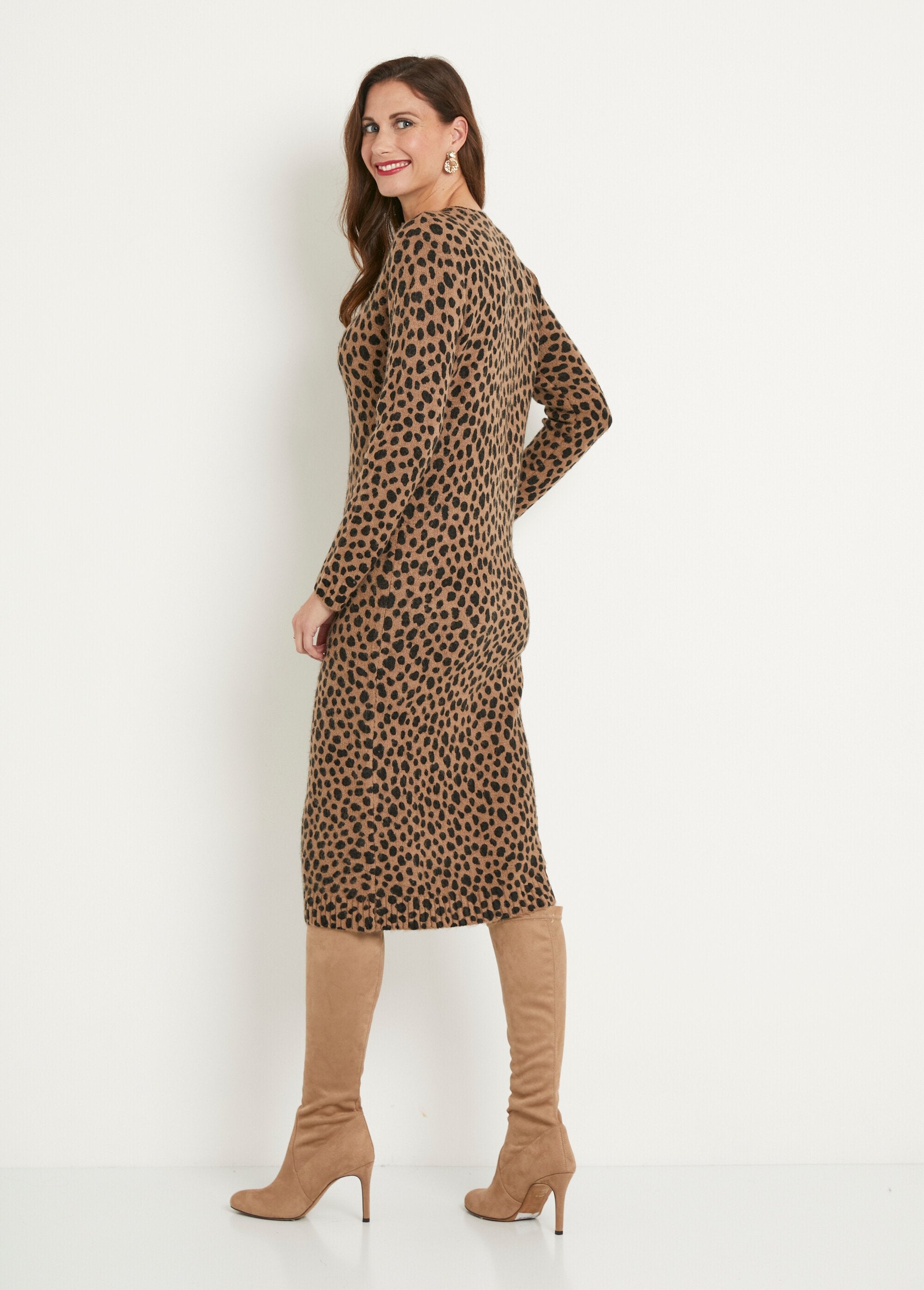 Abito_corto_in_maglia_leopardata_Marron_et_noir_DO1_slim