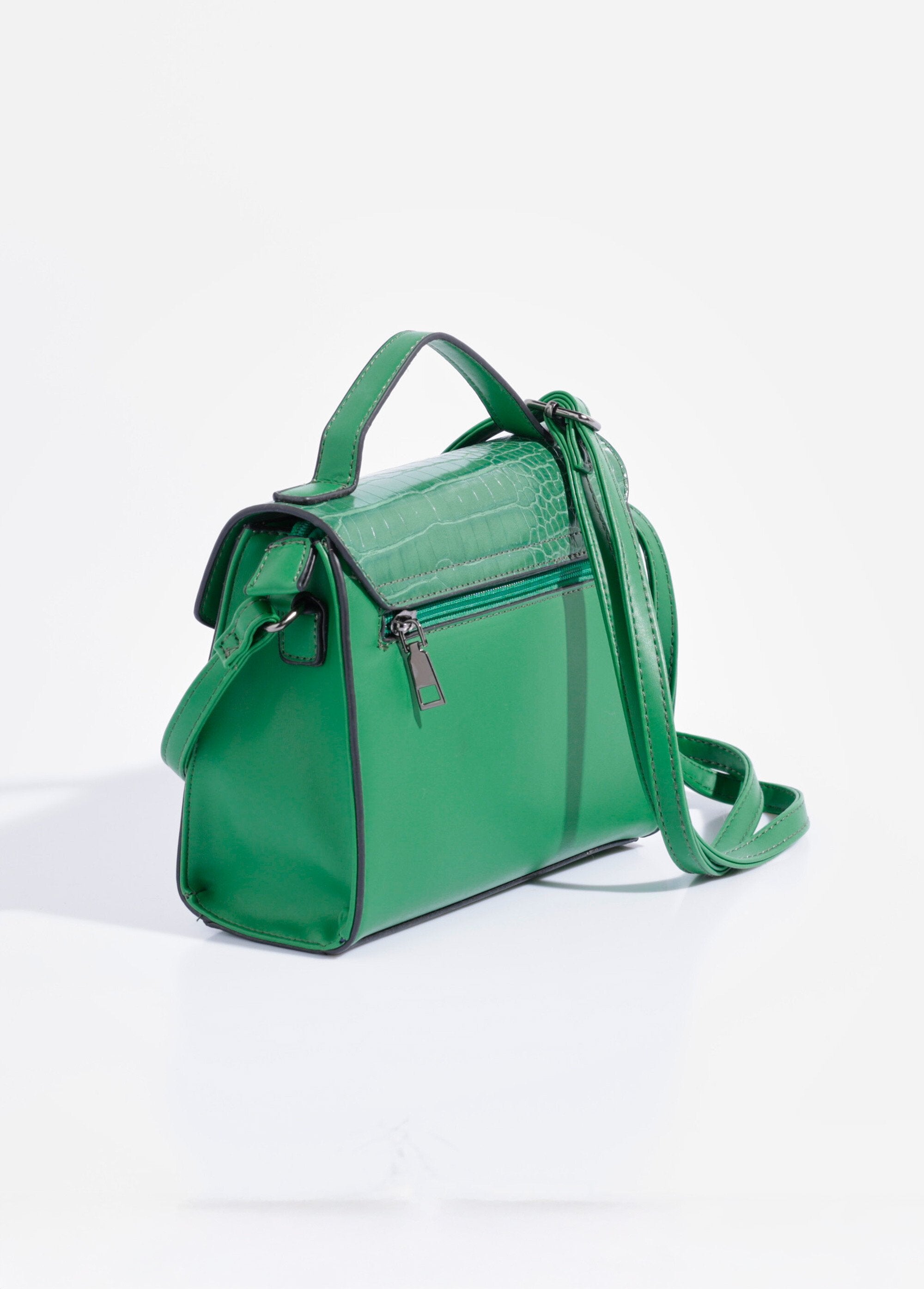 Borsa_a_mano_in_look_rettile,_manico_corto_Vert_DO1_slim