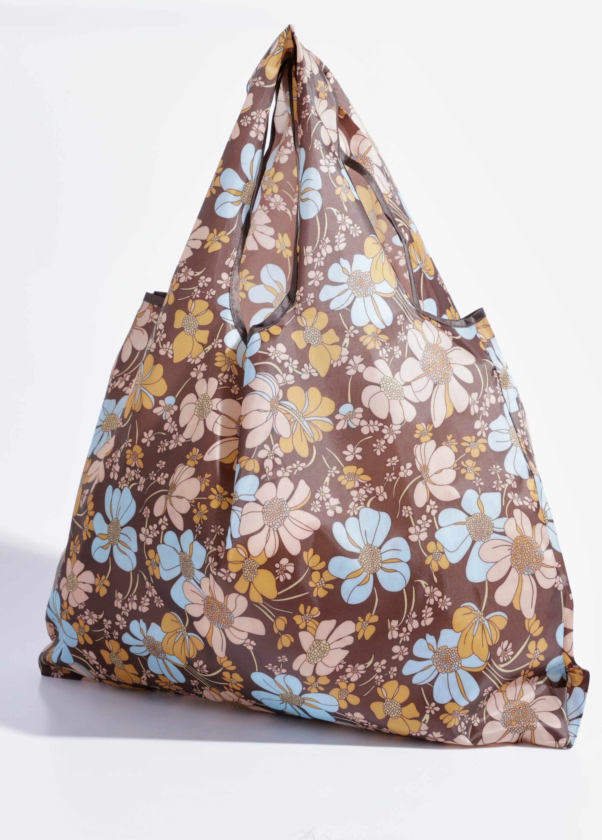 Borsa_spesa_pieghevole,_margherita_Marron_imprime_FA1_slim