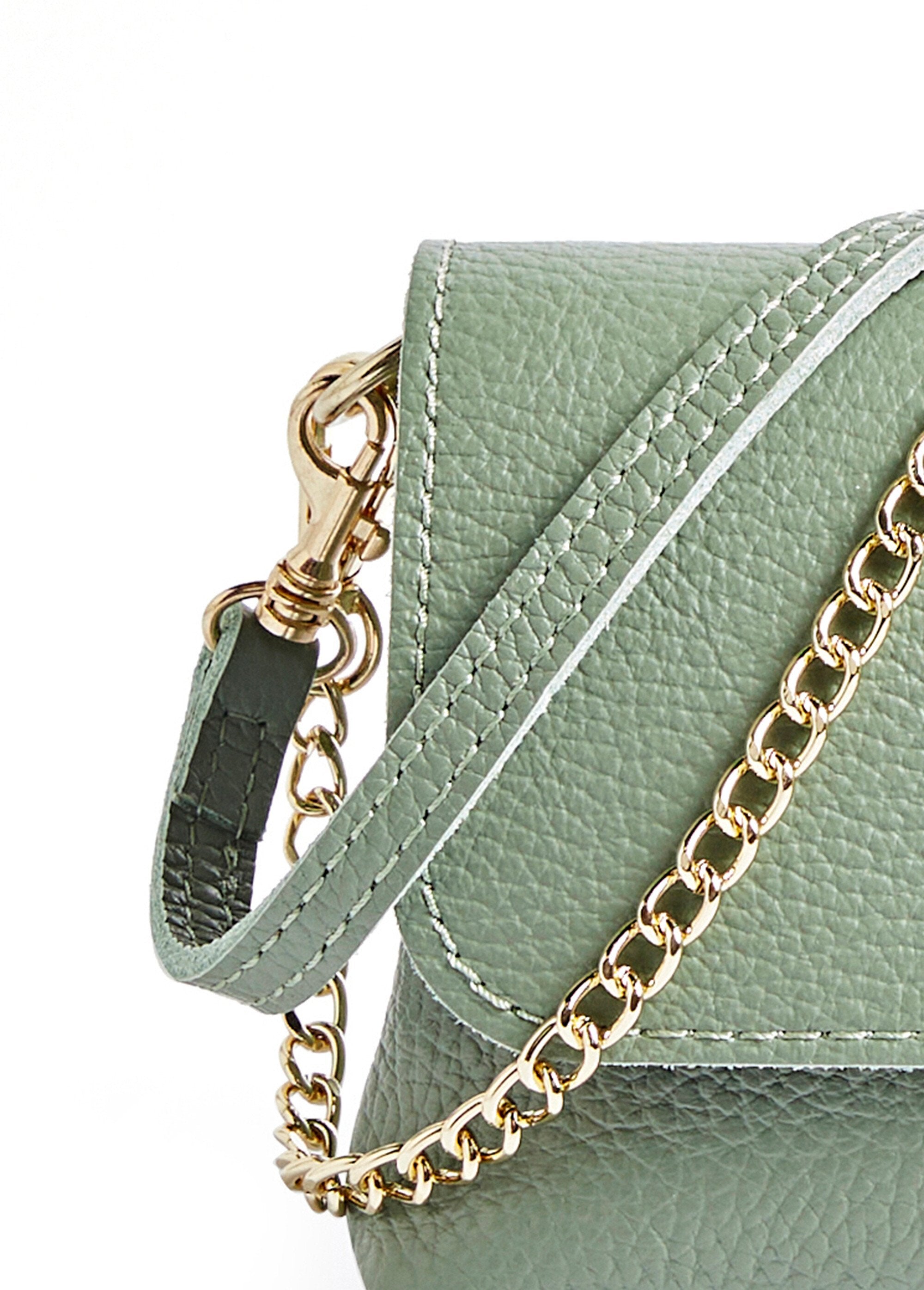 Pochette_in_pelle_con_chiusura_in_metallo_Vert_tilleul_DE1_slim
