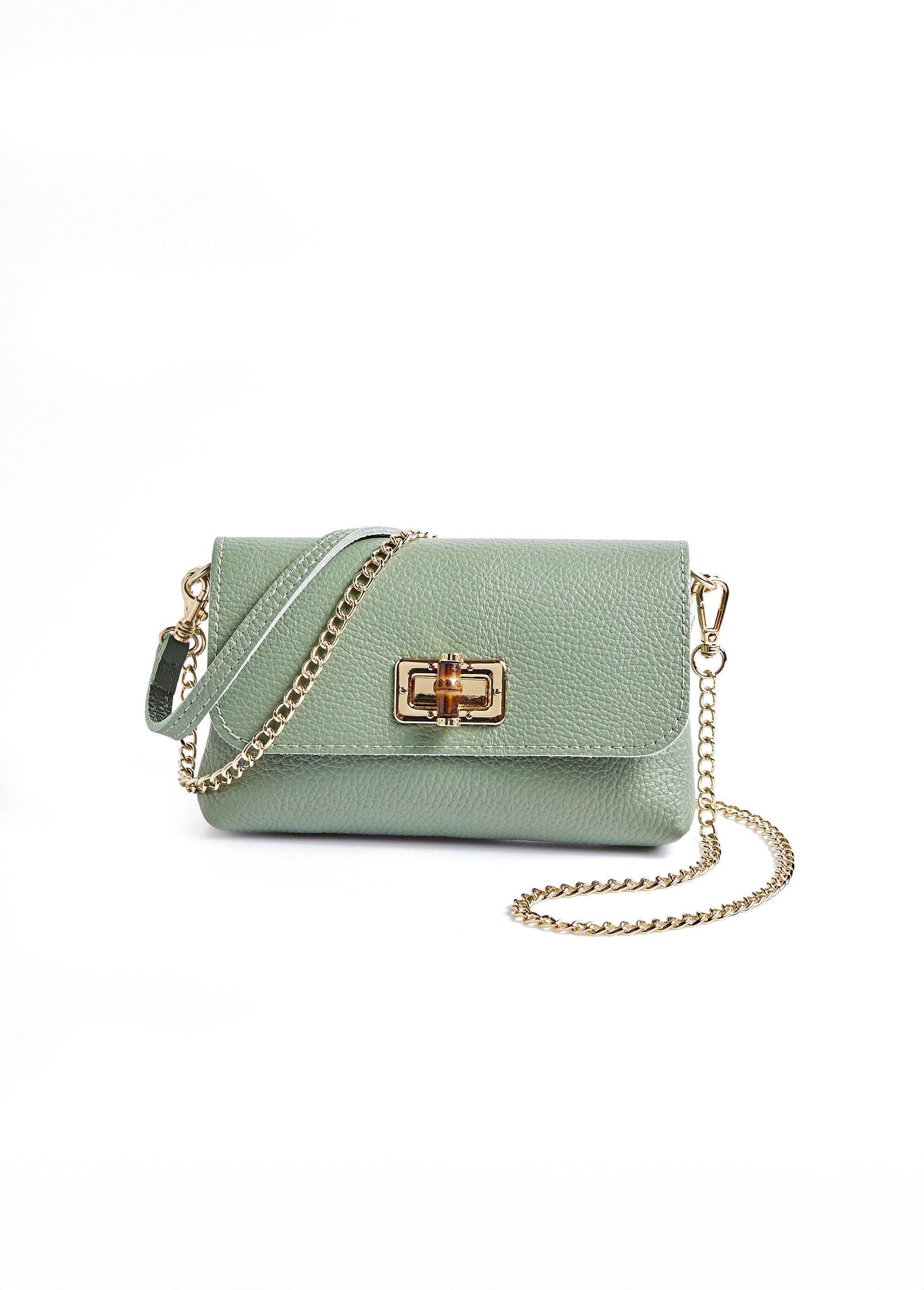 Pochette_in_pelle_con_chiusura_in_metallo_Vert_tilleul_FA1_slim