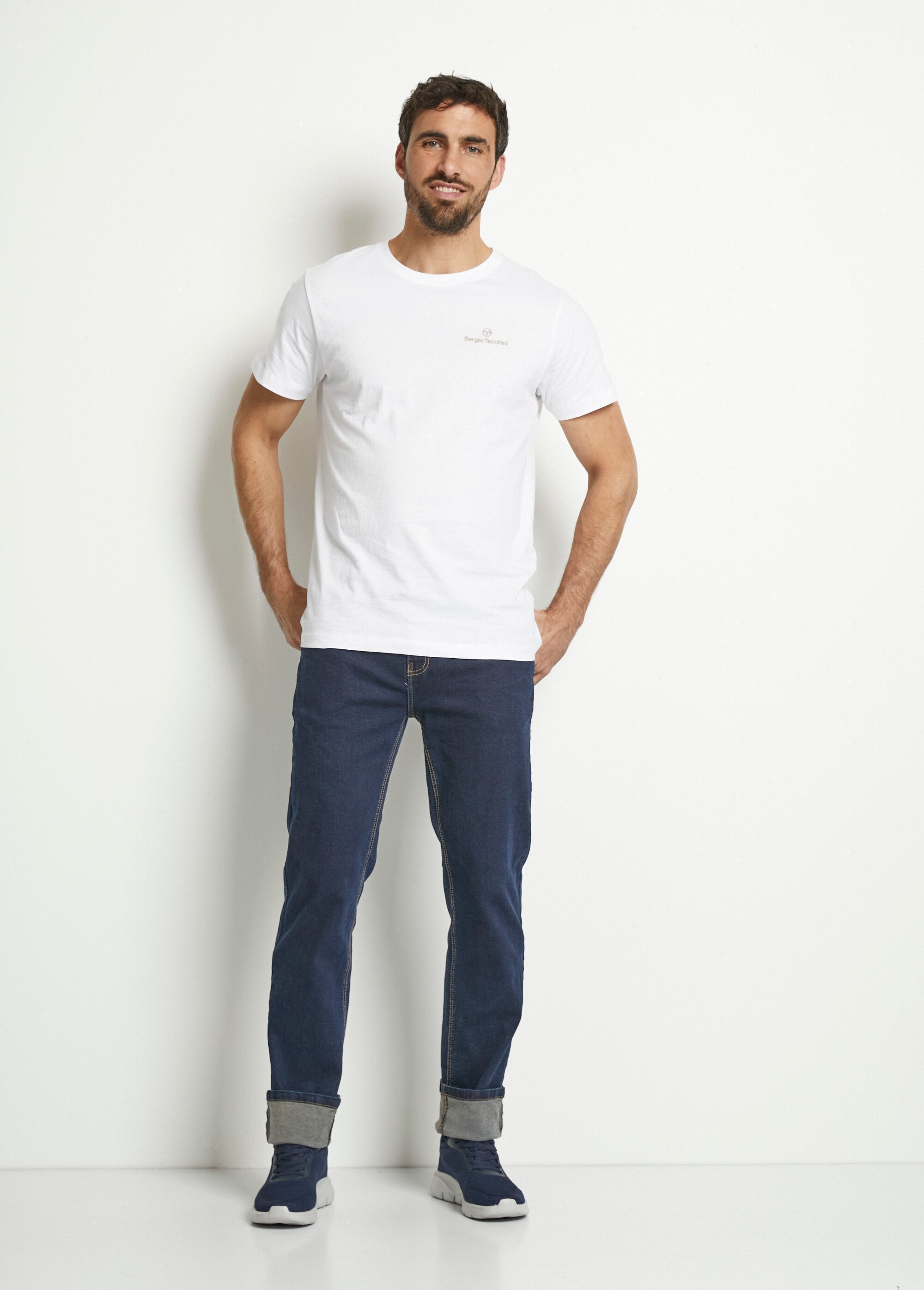 Sergio_Tacchini®_-_Set_di_2_magliette_con_logo_a_girocollo_Blanc_lot_2_SF1_slim