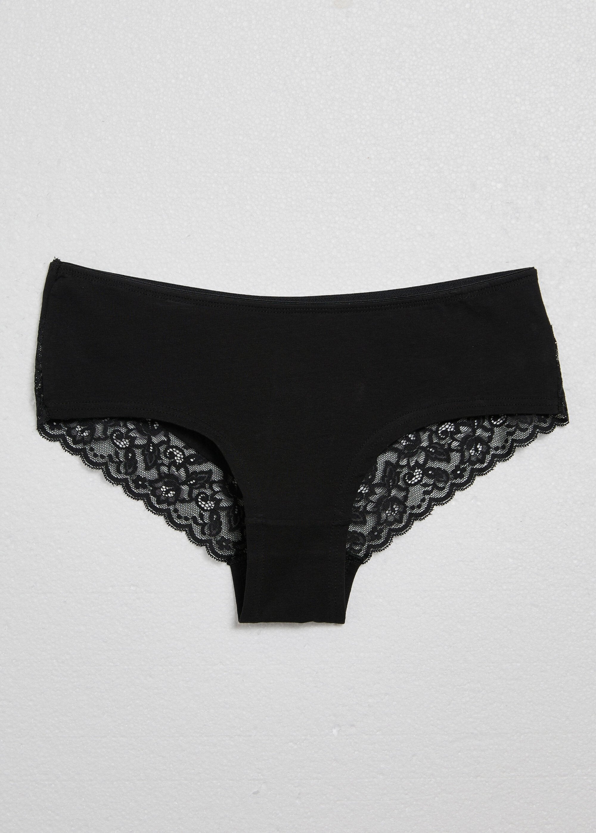 Pantaloncini_in_cotone_con_retro_in_pizzo_Noir_DE1_slim