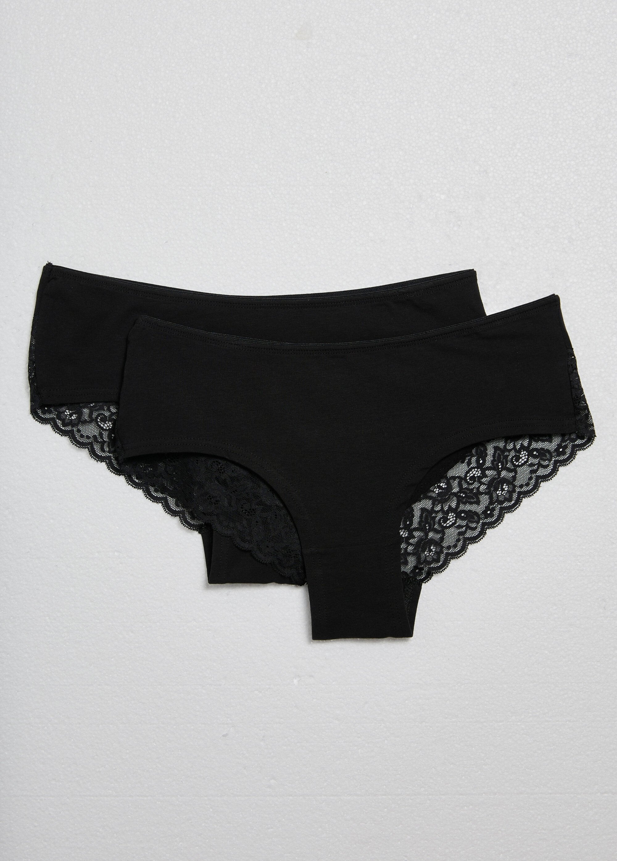 Pantaloncini_in_cotone_con_retro_in_pizzo_Noir_FA1_slim