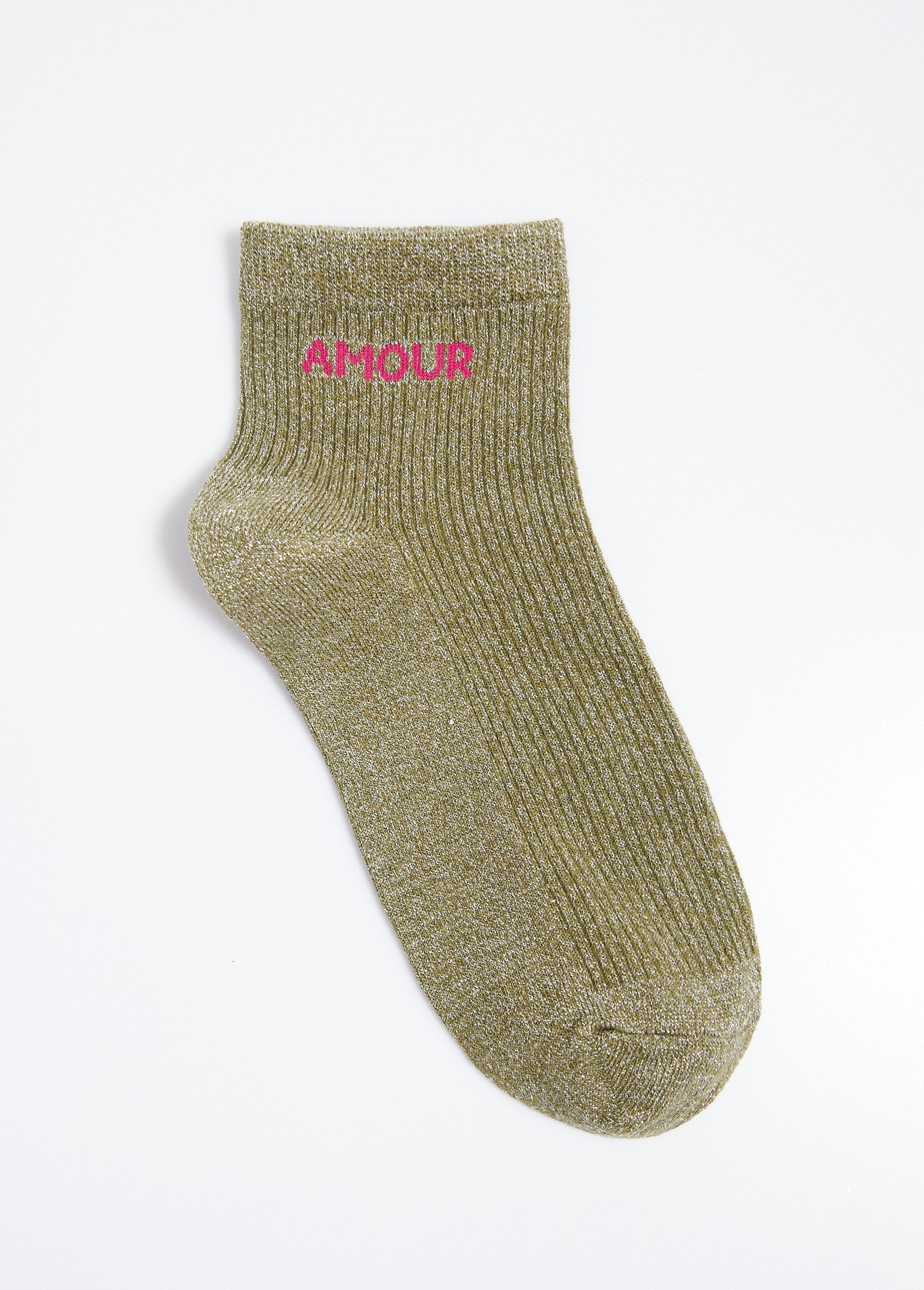 Calzini_in_filo_metallico,_messaggio_LOVE_Kaki_DE1_slim