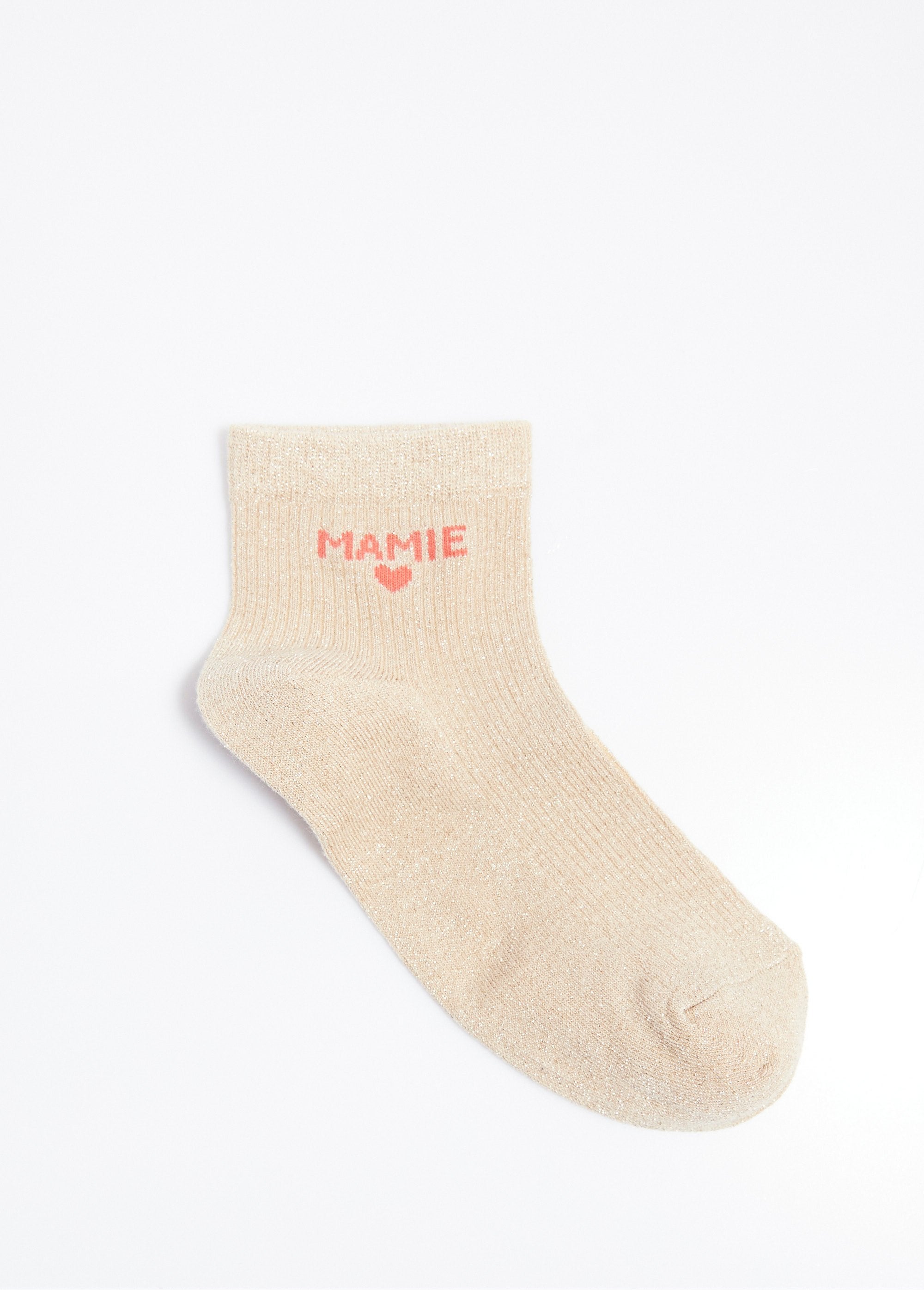 Calzini_in_filo_metallico,_messaggio_MAMIE_Beige_DE1_slim