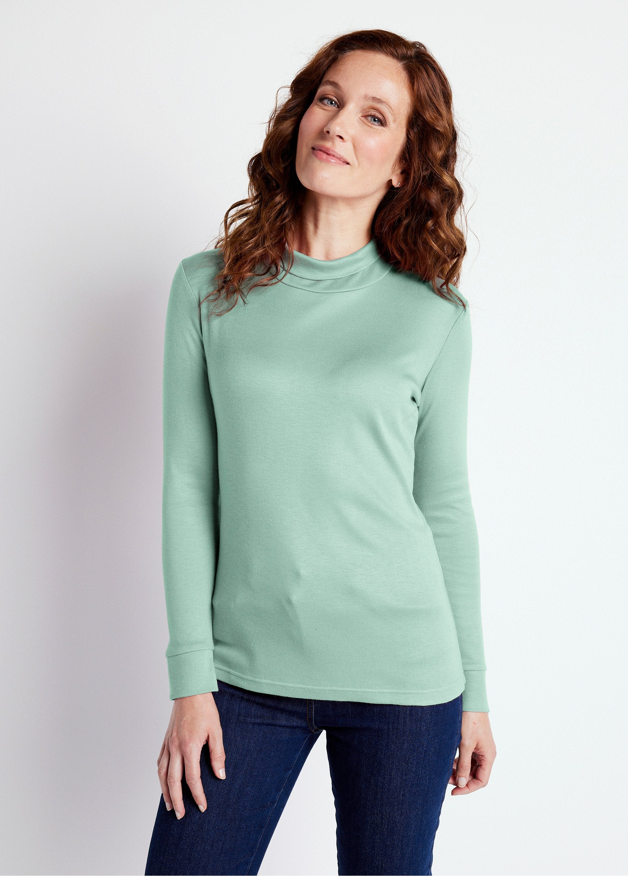 Calda_maglietta_intima_a_collo_alto_in_maglia_interlock_a_tinta_unita_VERDE_FA1_slim