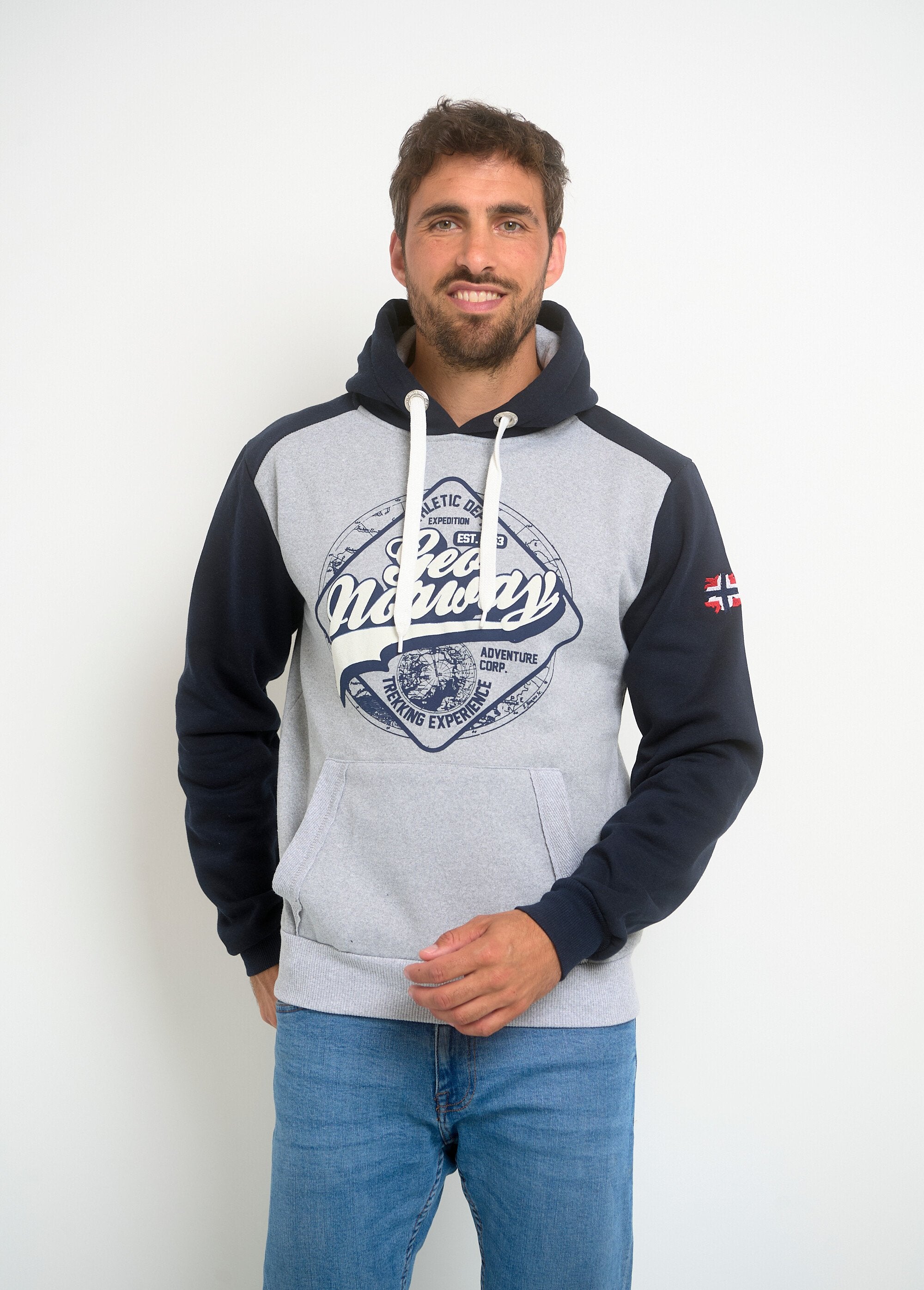 Felpa_con_cappuccio_con_logo_vintage_Gris_melange_FA1_slim