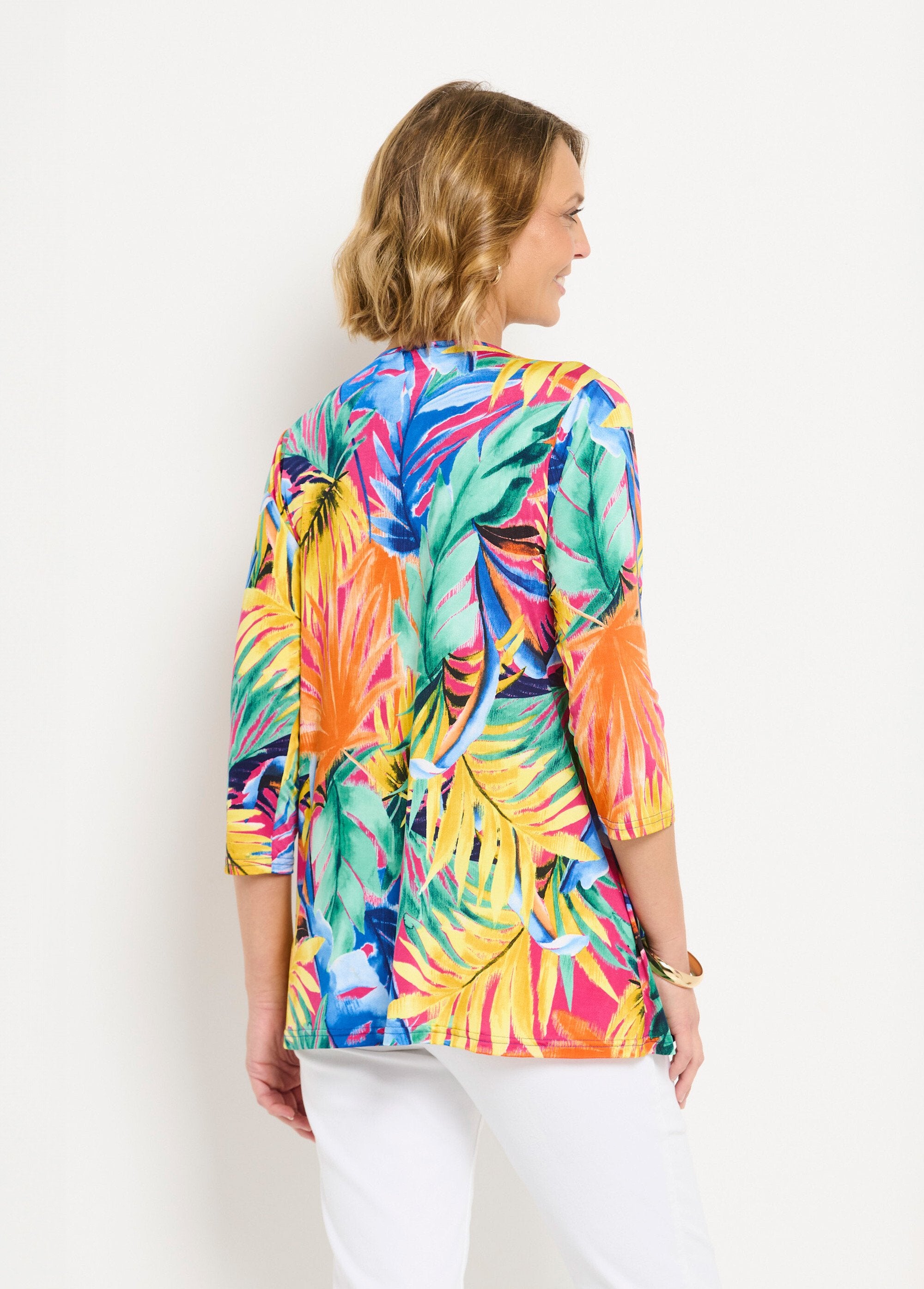 T-shirt_lunga_2_in_1_con_stampa_tropicale_Multicolore_DO1_slim