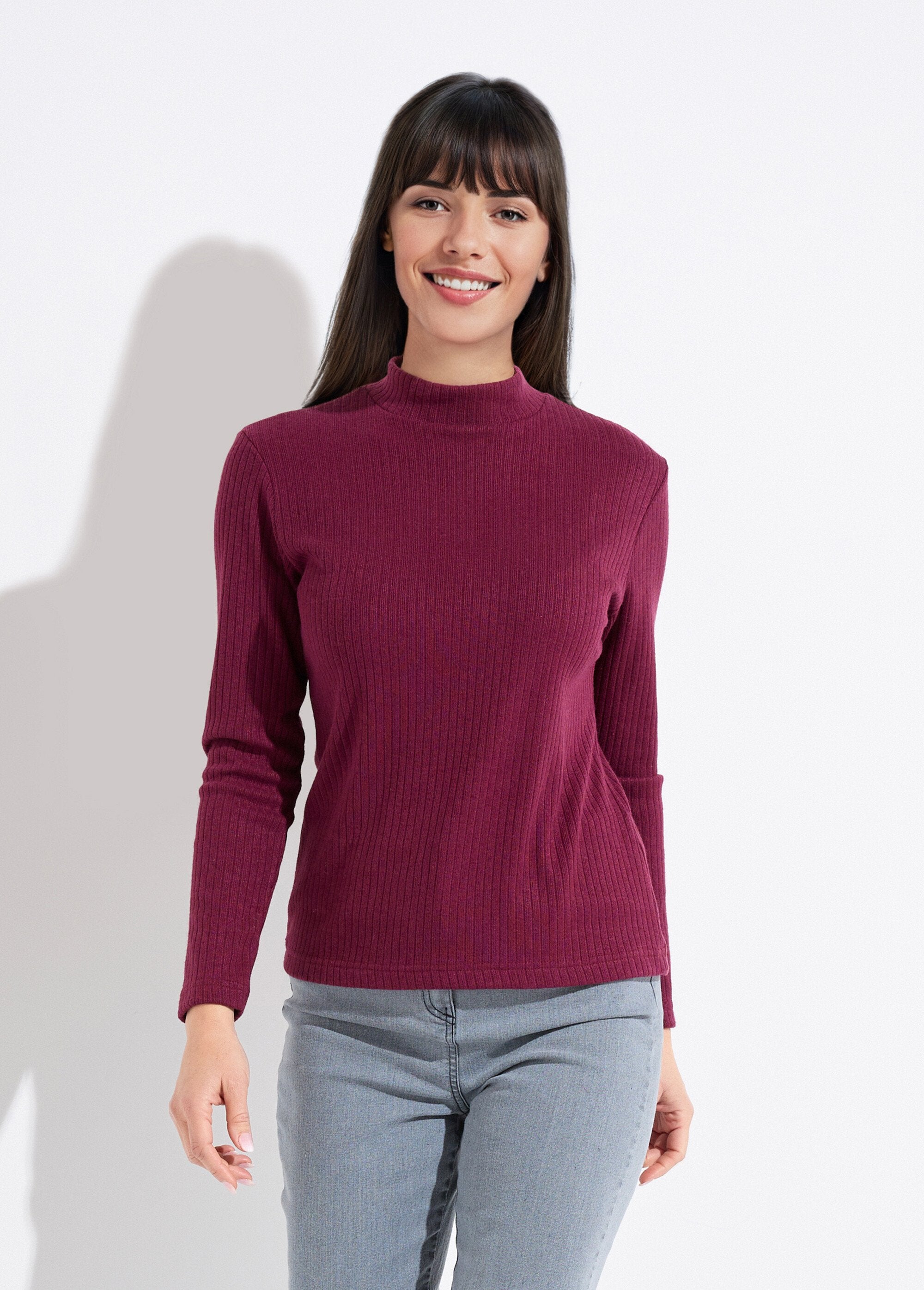 Maglietta_a_maniche_lunghe_con_collo_alto_in_maglia_a_costine_Bordeaux_FA1_slim