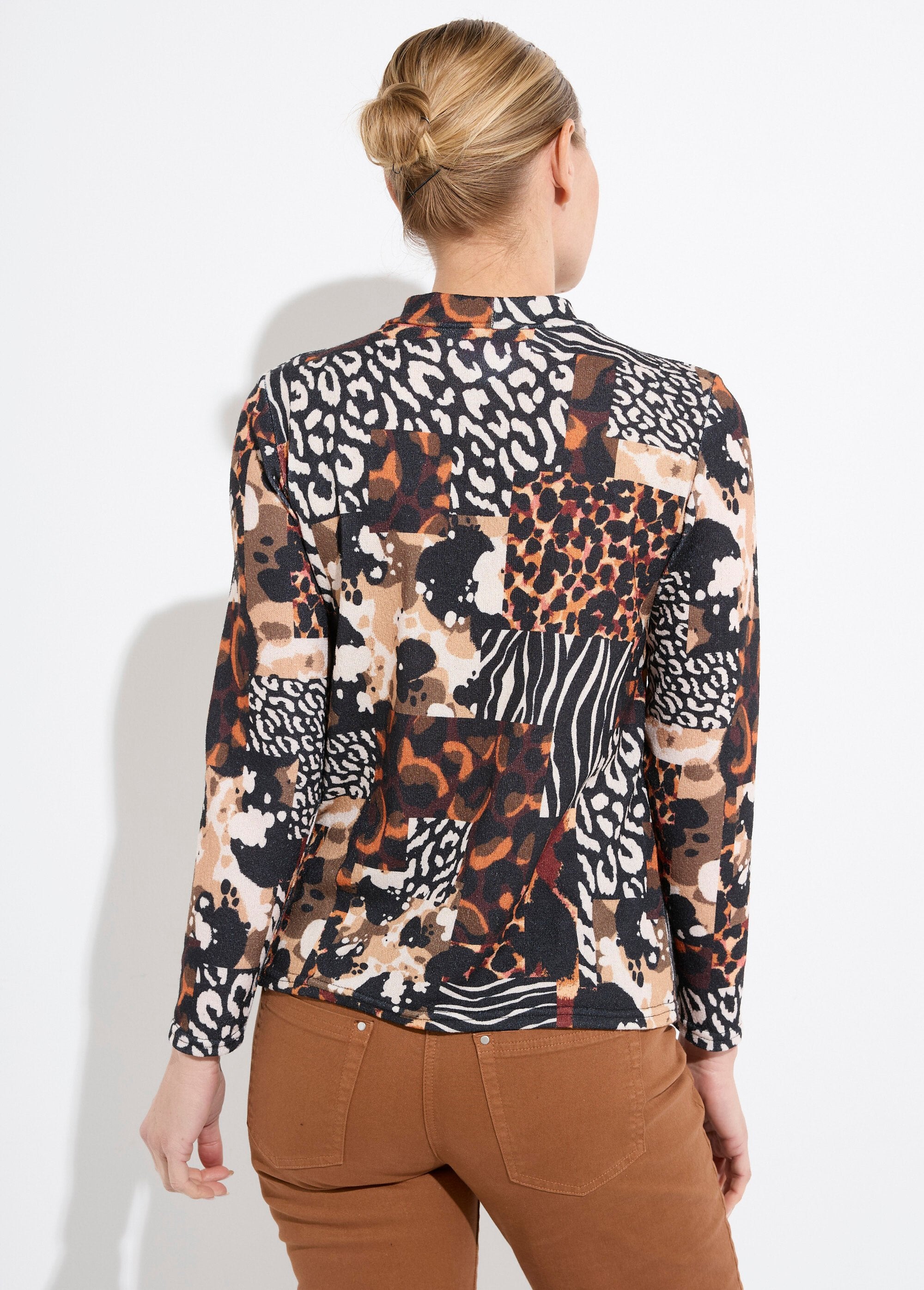 Maglietta_con_collo_alto_e_stampa_animalier_Noir_et_orange_DO1_slim