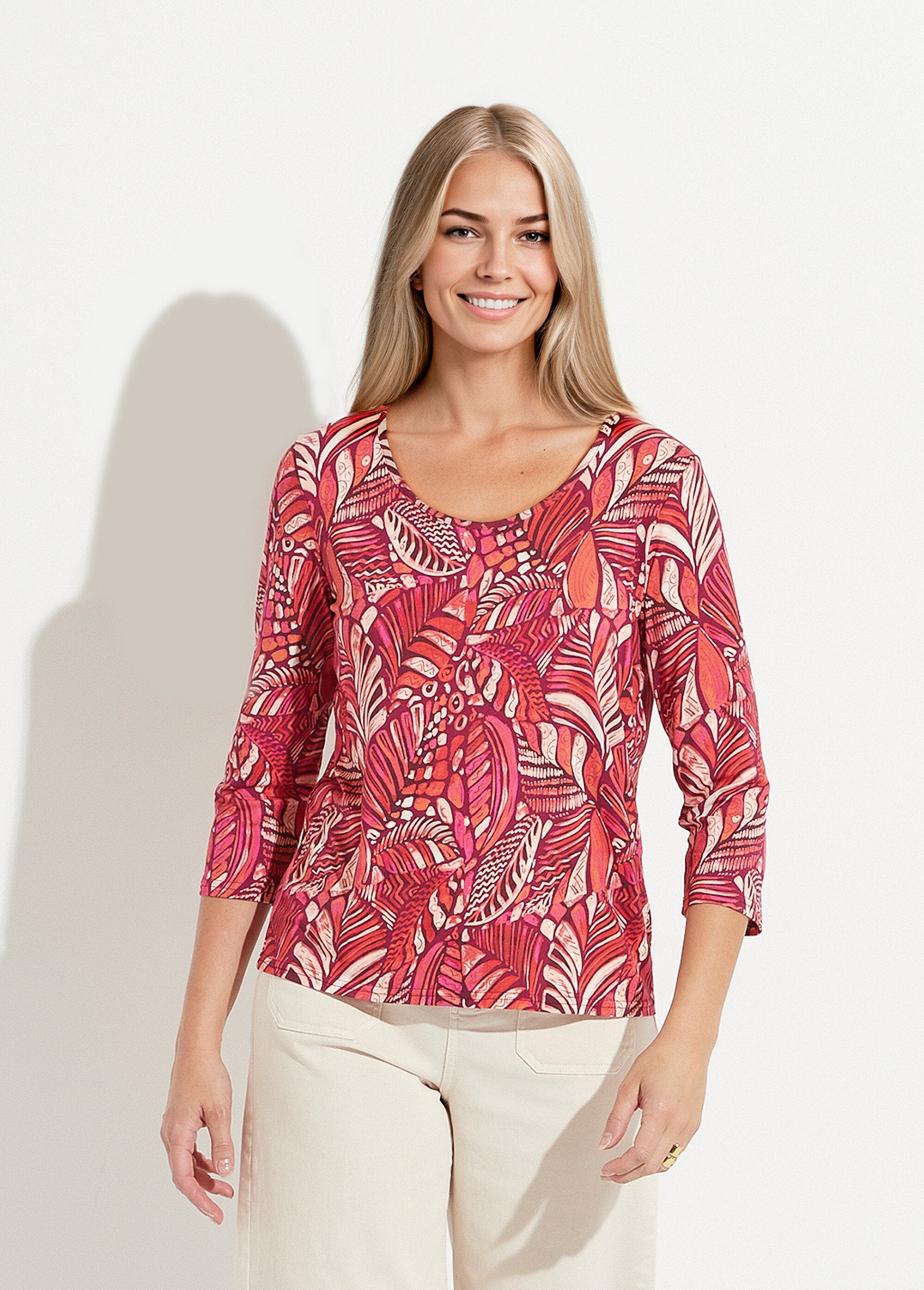 T-shirt_con_stampa_patchwork_e_scollo_rotondo_Rose_et_orange_FA1_slim