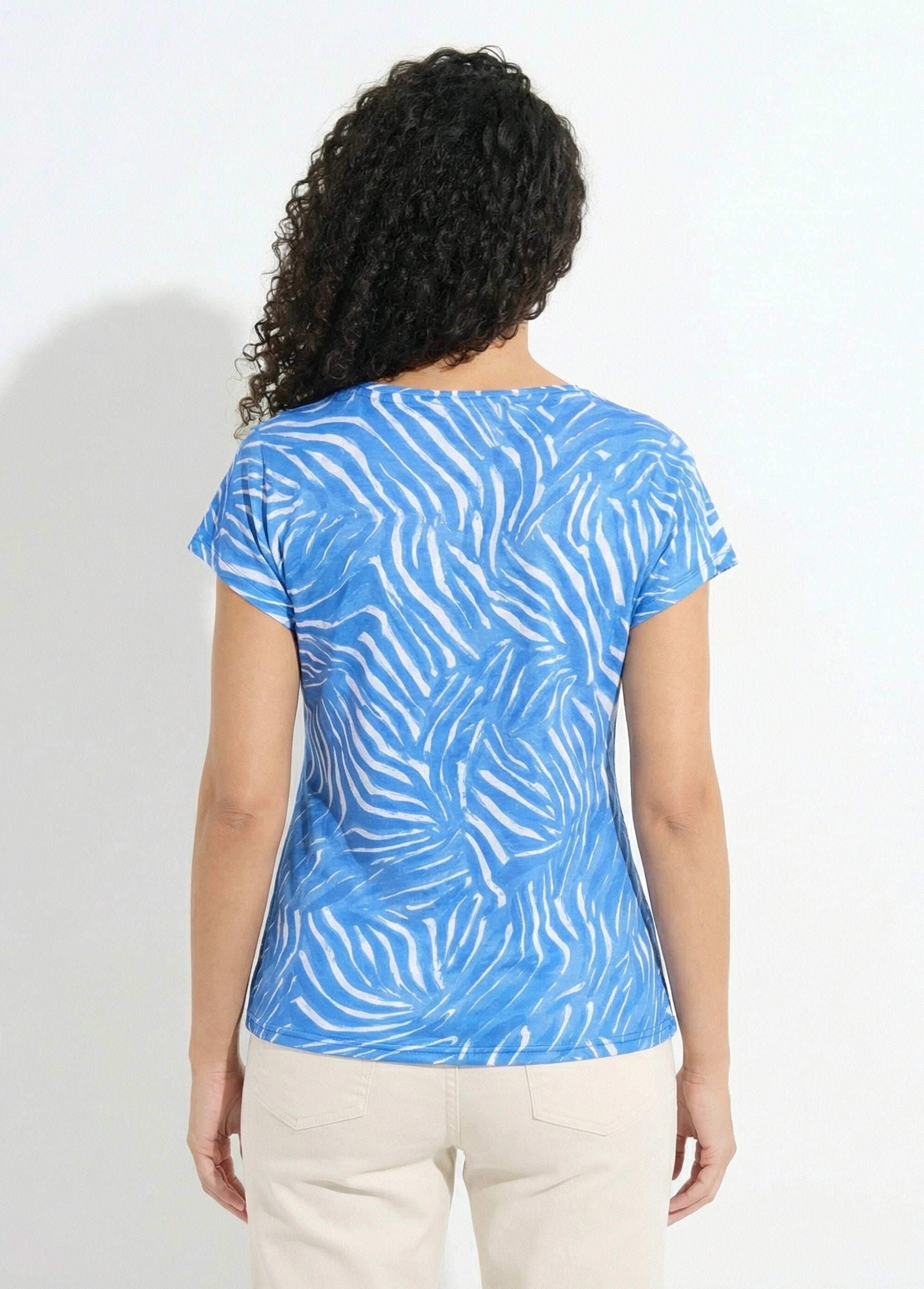 T-shirt_stampata_a_maniche_corte_con_scollo_rotondo_Bleu_DO1_slim
