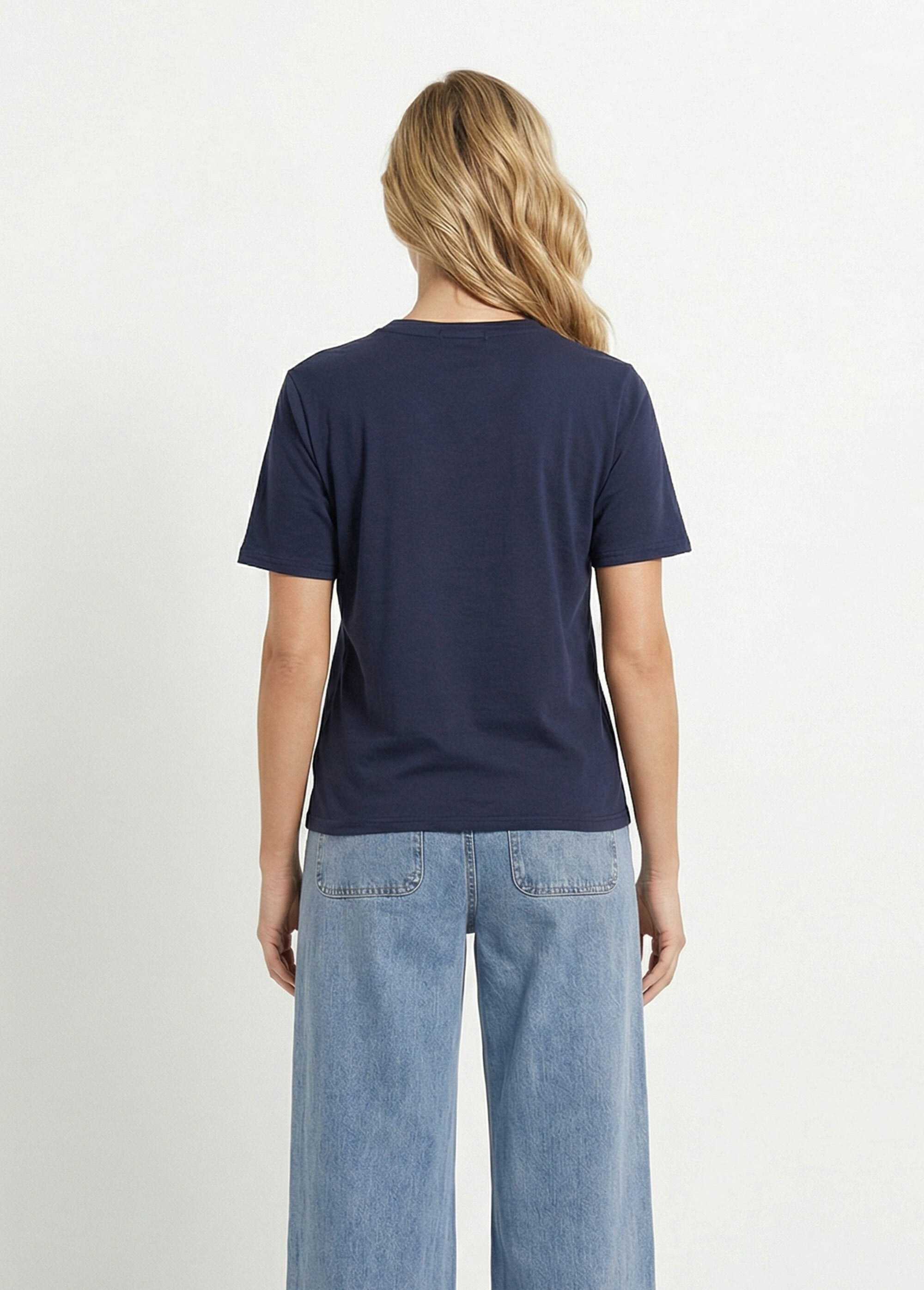 Maglietta_in_cotone_con_scritta_Love_Marine_et_blanc_DO1_slim