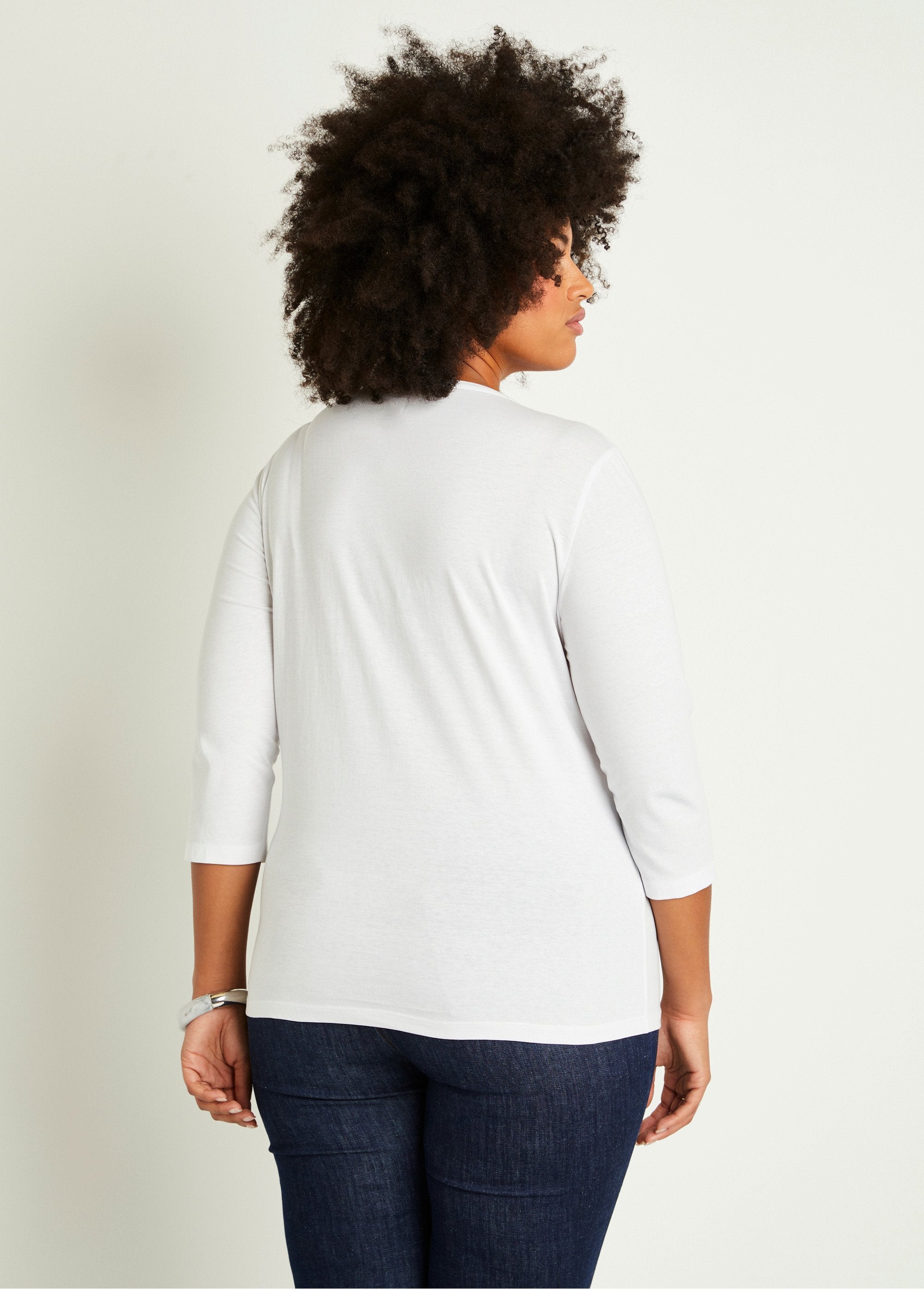 T-shirt_corta_con_maniche_a_3/4_ricamate_BIANCO_DO1_curvy