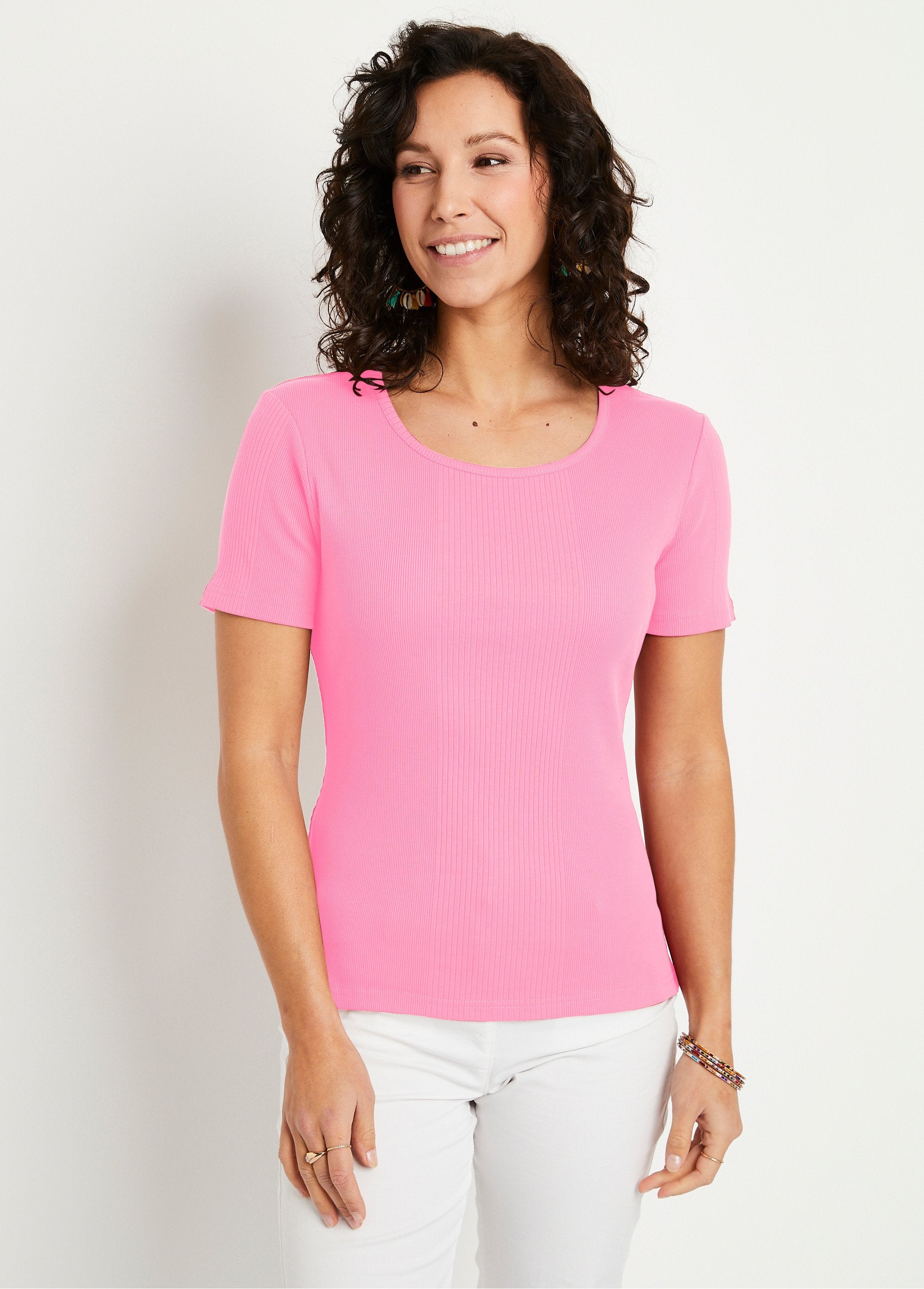 T-shirt_girocollo_in_maglia_a_coste_ROSA_FA1_slim