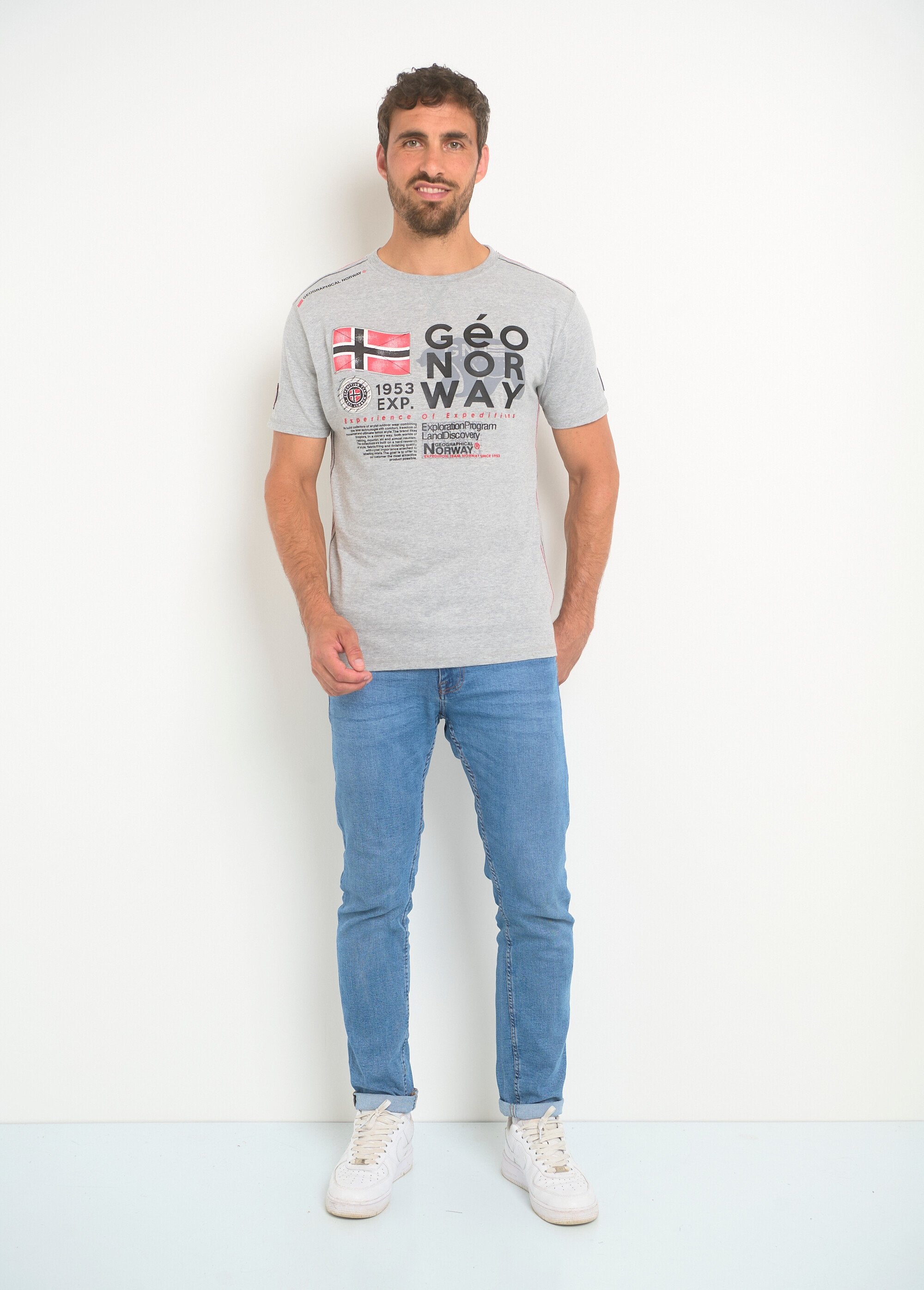 T-shirt_da_uomo_a_girocollo_con_scritta_Gris_SF1_slim