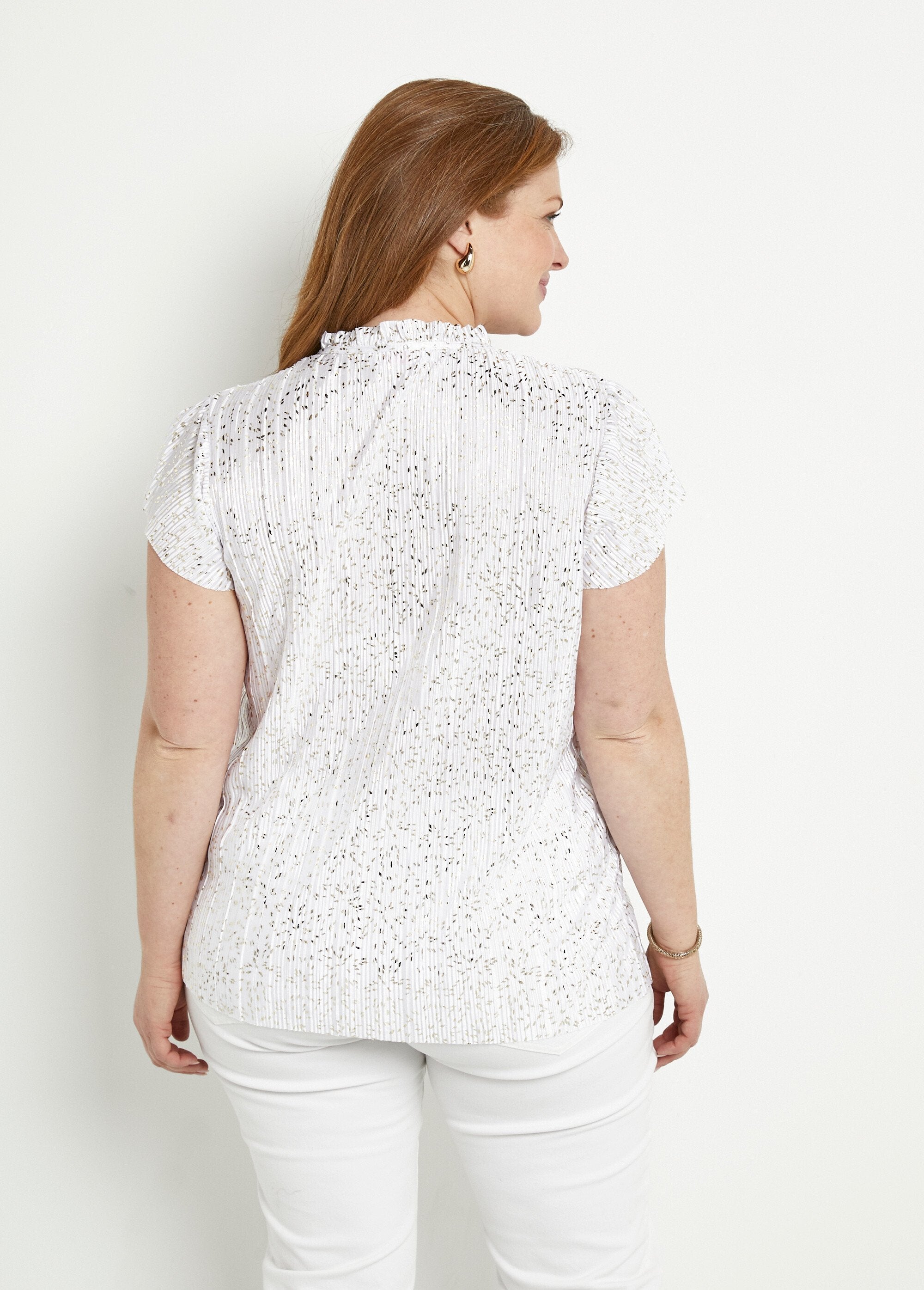 T-shirt_lunga_con_stampa_oro,_maniche_corte_Blanc_DO1_curvy